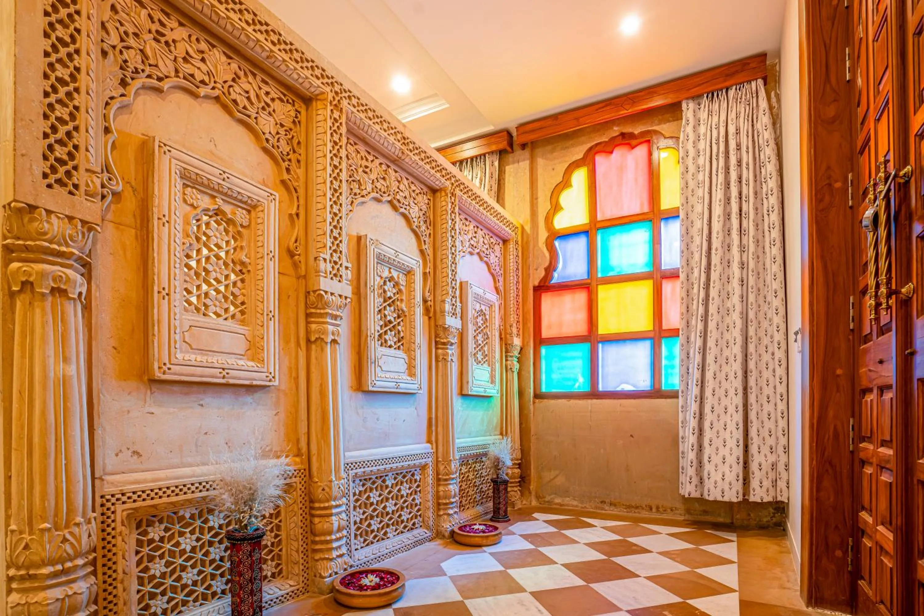 Living room in Marugarh Camp and Resort Jaisalmer