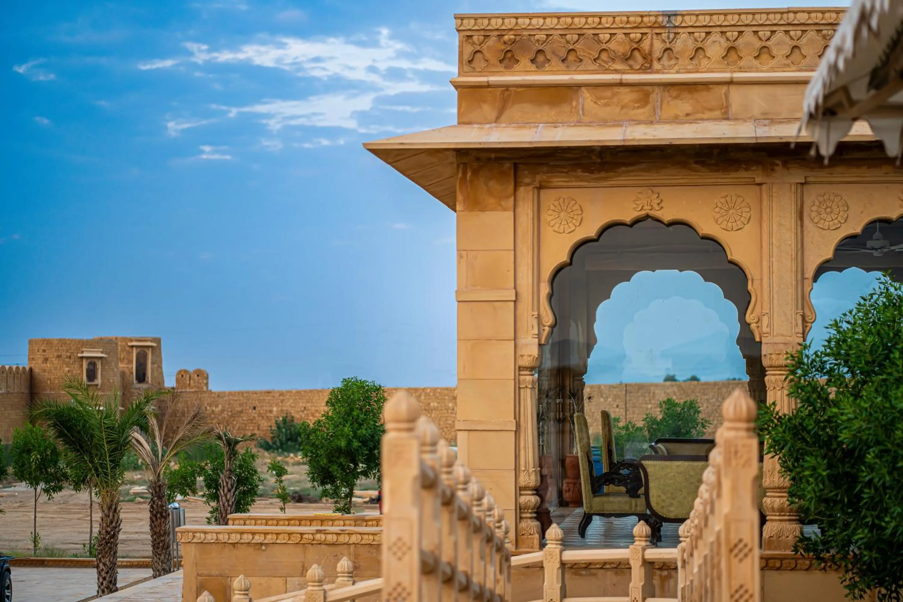 Balcony/Terrace in Marugarh Camp and Resort Jaisalmer