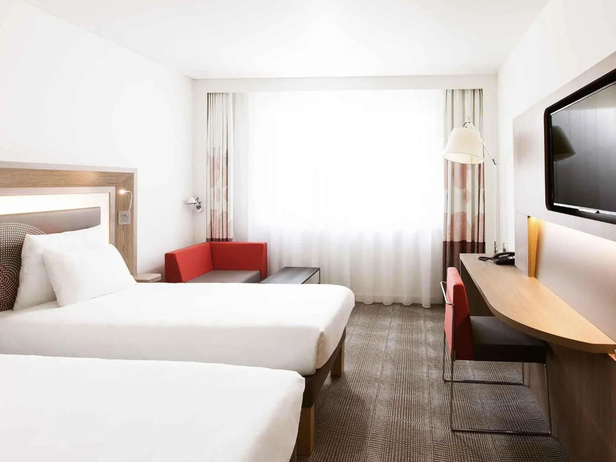 Bedroom, Bed in Novotel Basel City Bedroom, Bed in Novotel Basel City