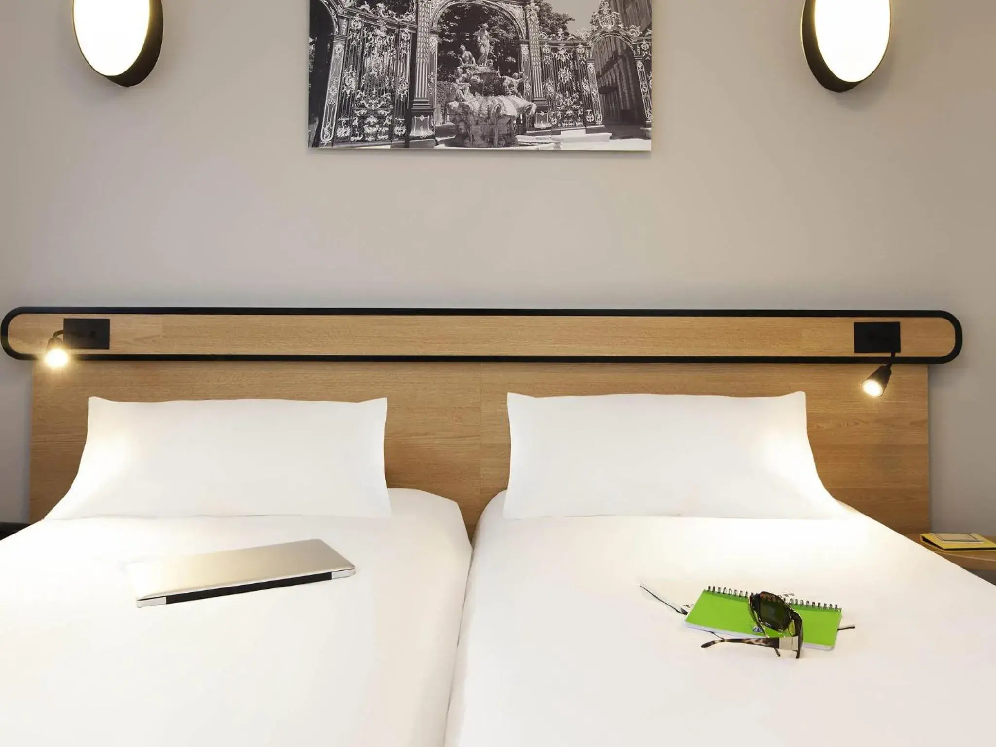 Bedroom, Bed in Aparthotel Adagio Access Nancy Centre Bedroom, Bed in Aparthotel Adagio Access Nancy Centre