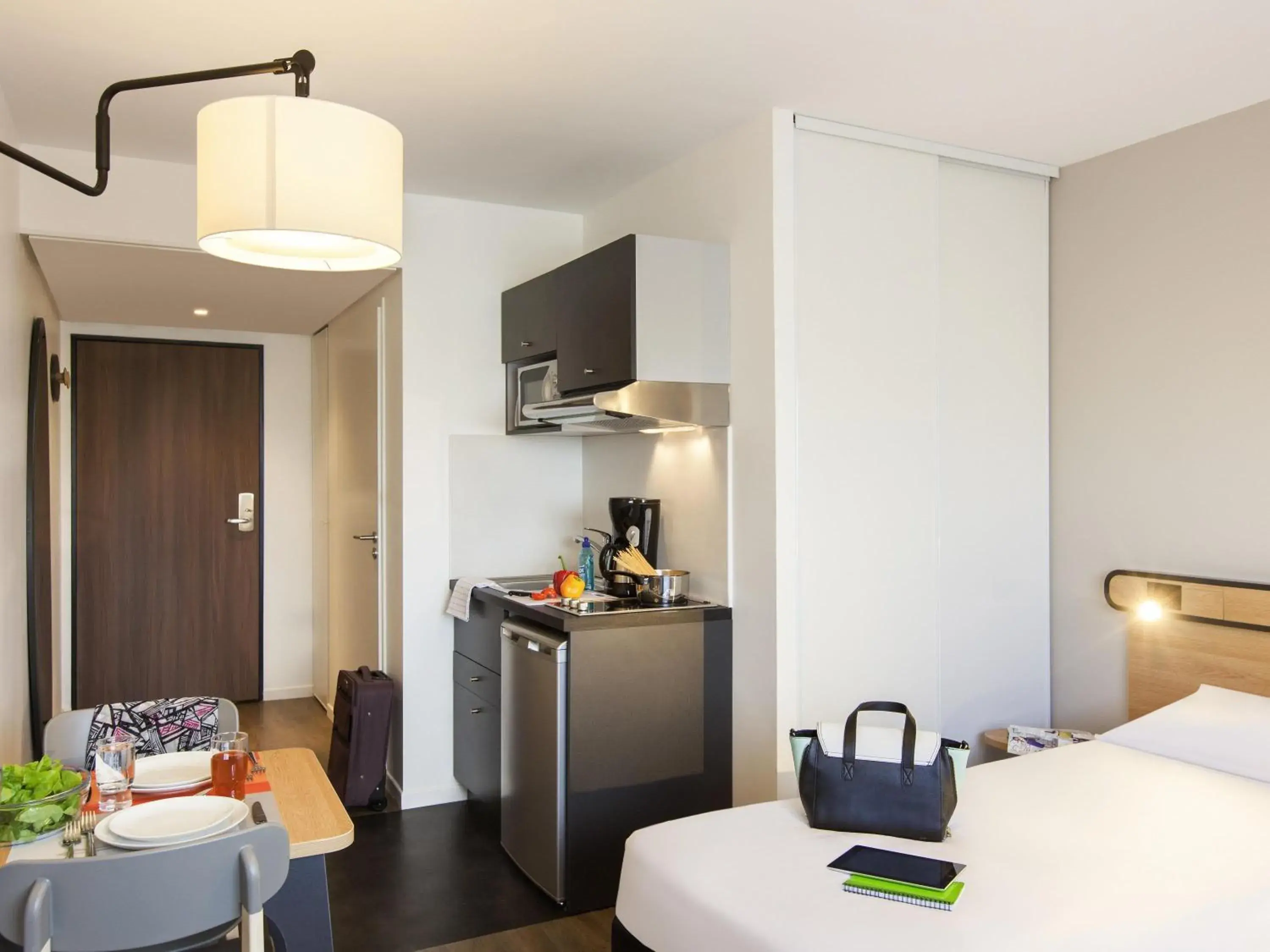 Bedroom, Bed in Aparthotel Adagio Access Nancy Centre Bedroom, Bed in Aparthotel Adagio Access Nancy Centre