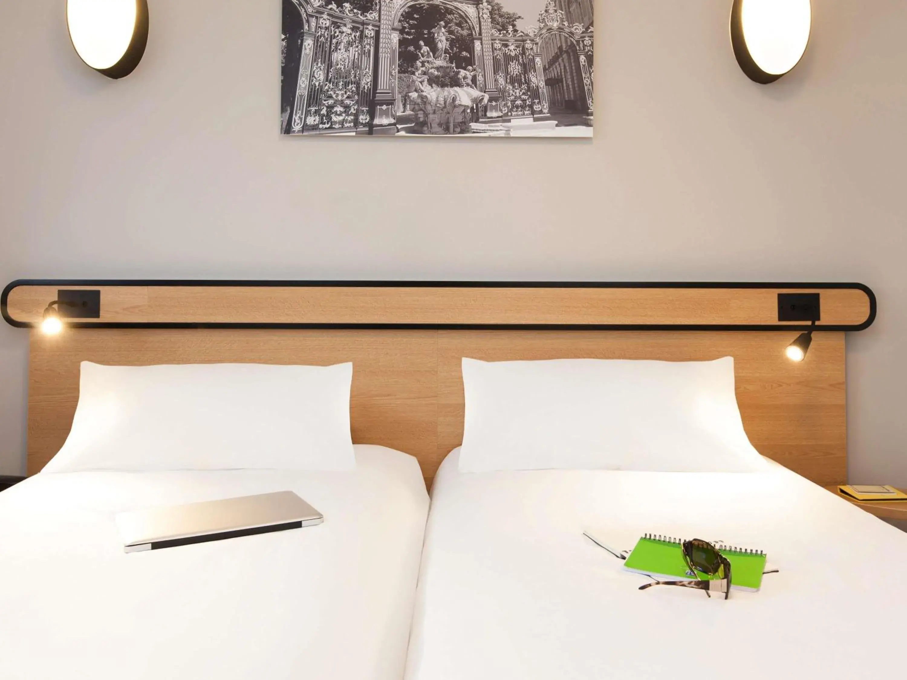 Bedroom, Bed in Aparthotel Adagio Access Nancy Centre Bedroom, Bed in Aparthotel Adagio Access Nancy Centre