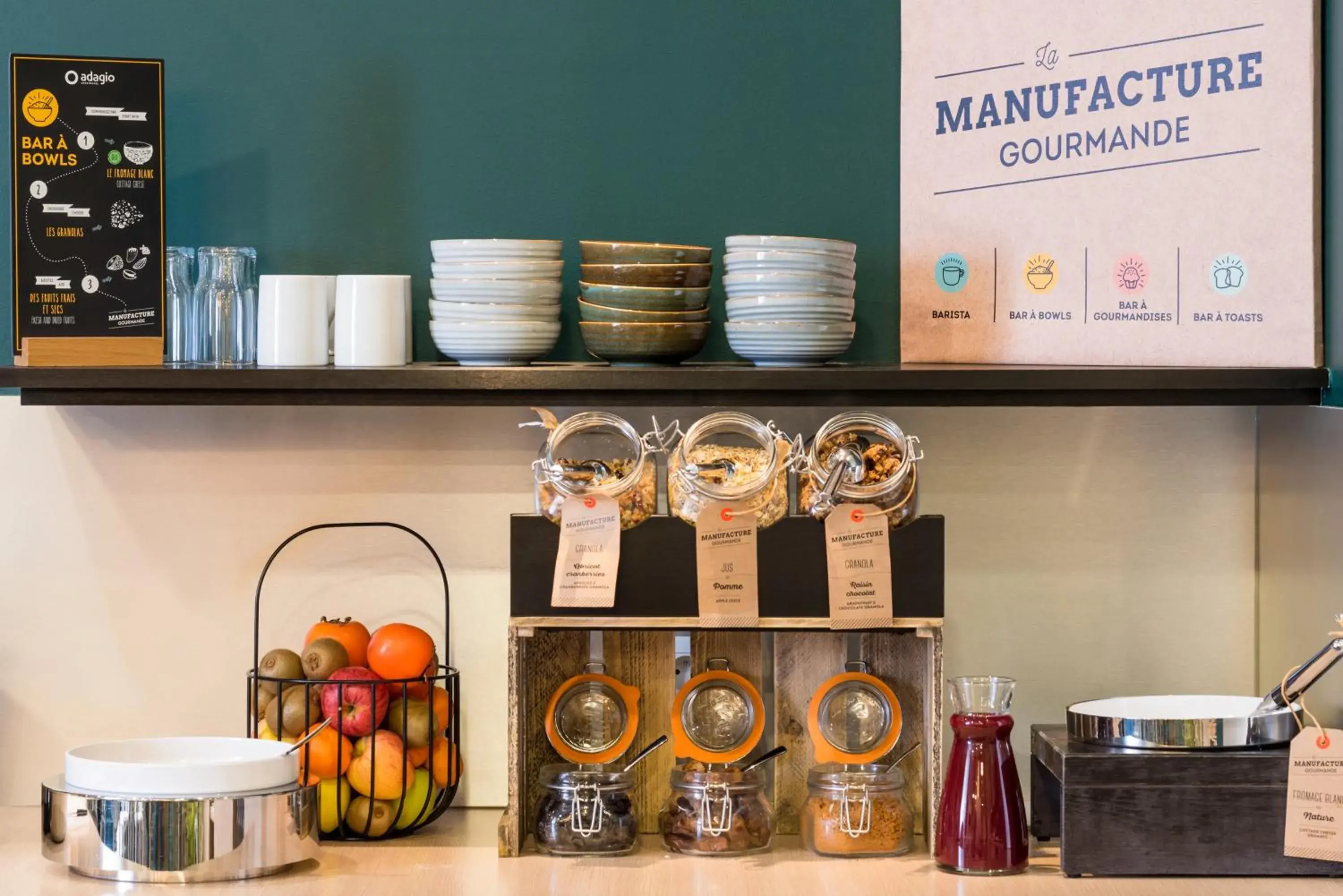 Buffet breakfast in Aparthotel Adagio La Defense Courbevoie Buffet breakfast in Aparthotel Adagio La Defense Courbevoie