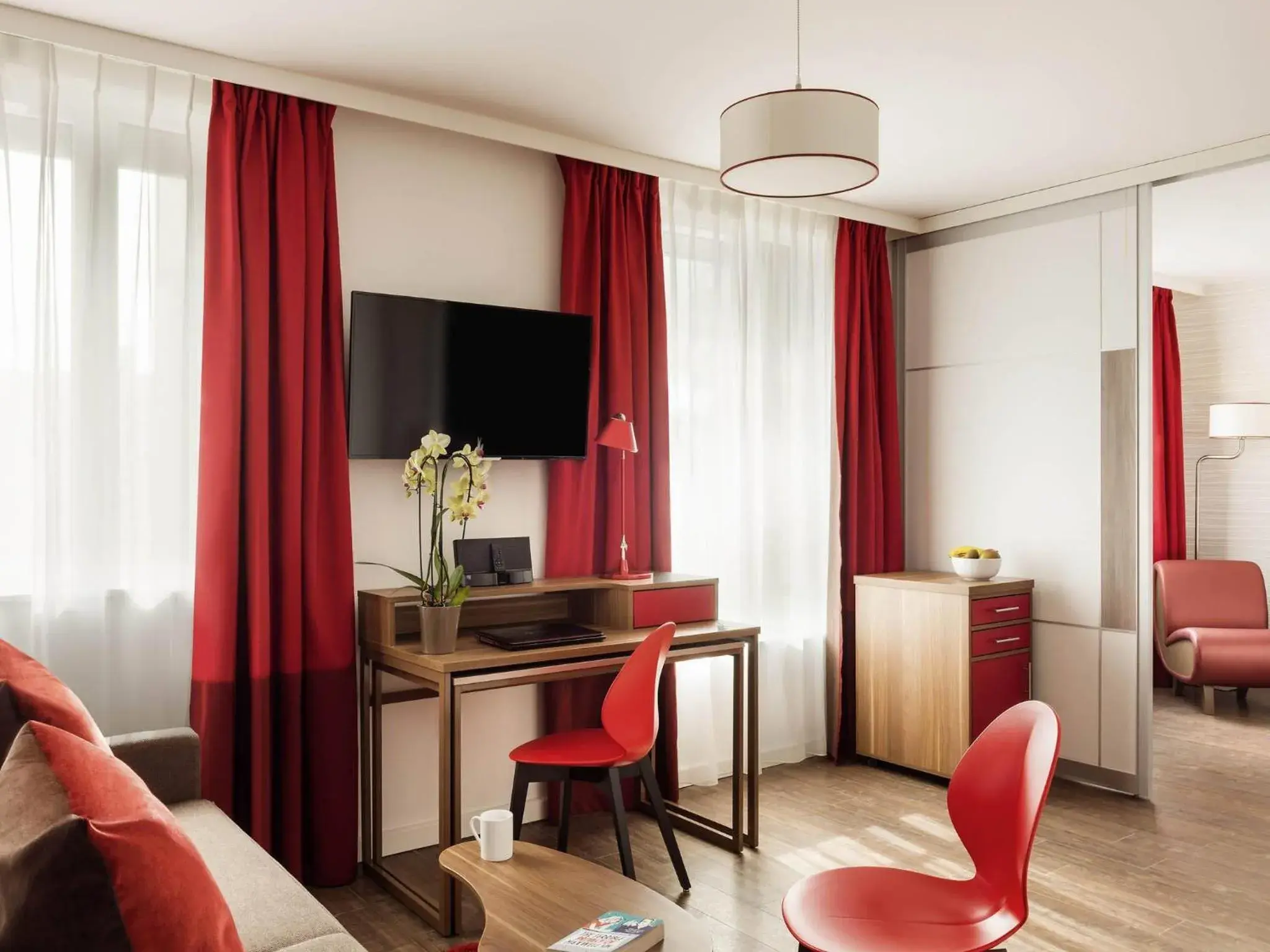 Bedroom in Aparthotel Adagio La Defense Courbevoie Bedroom in Aparthotel Adagio La Defense Courbevoie