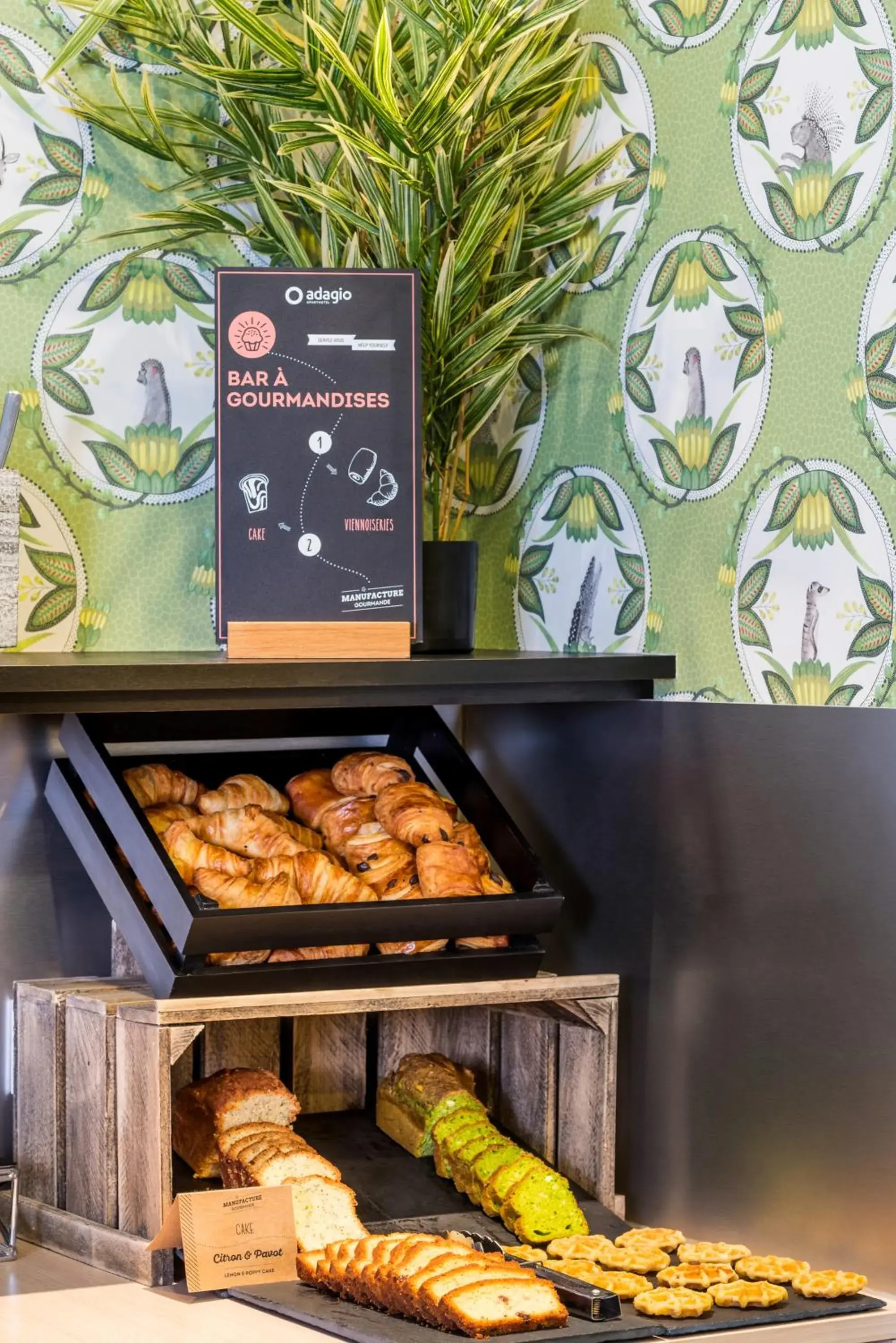 Buffet breakfast in Aparthotel Adagio La Defense Courbevoie Buffet breakfast in Aparthotel Adagio La Defense Courbevoie