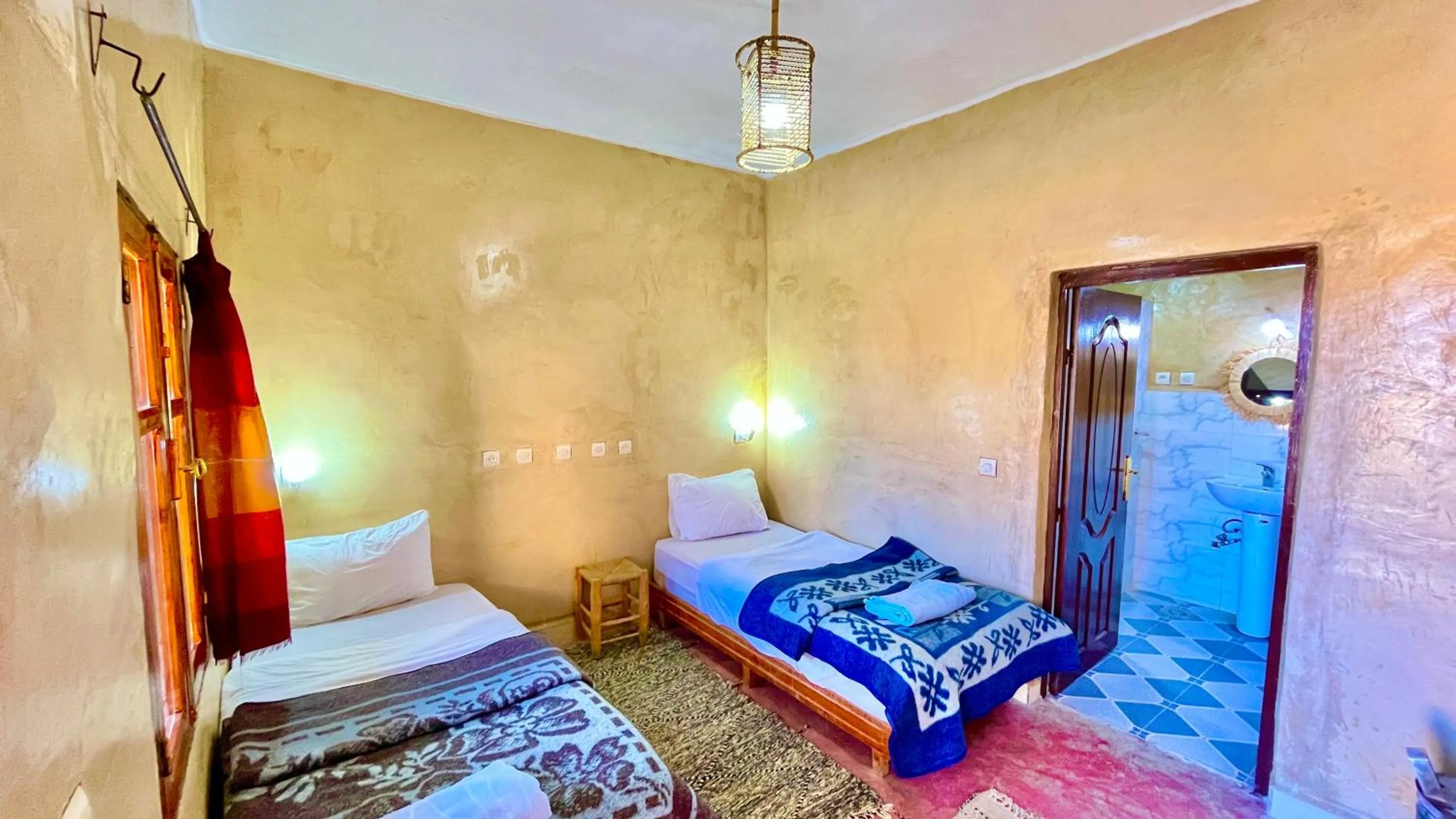 Bed in Kasbah Restaurant Citoyenne