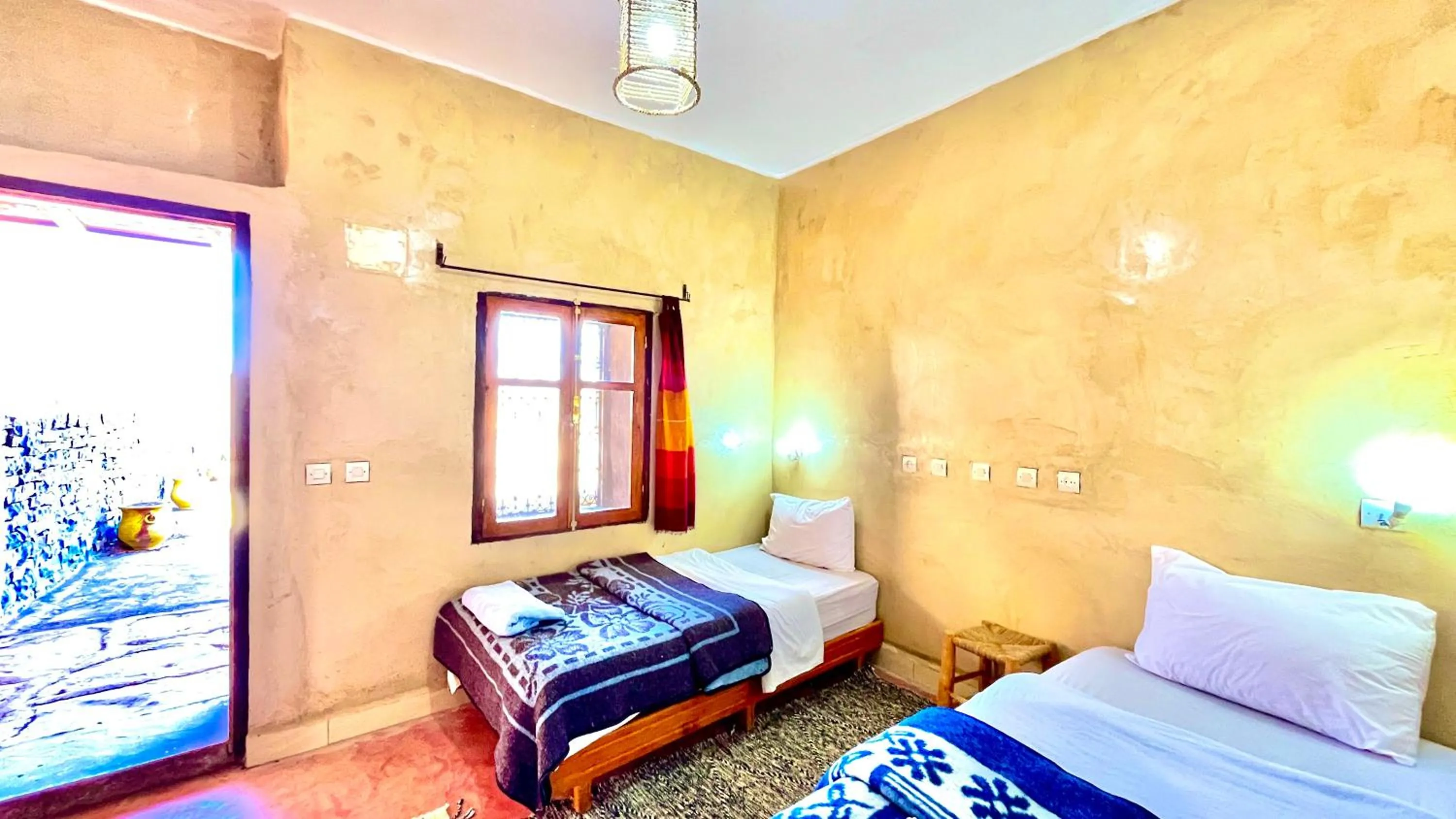 Bed in Kasbah Restaurant Citoyenne