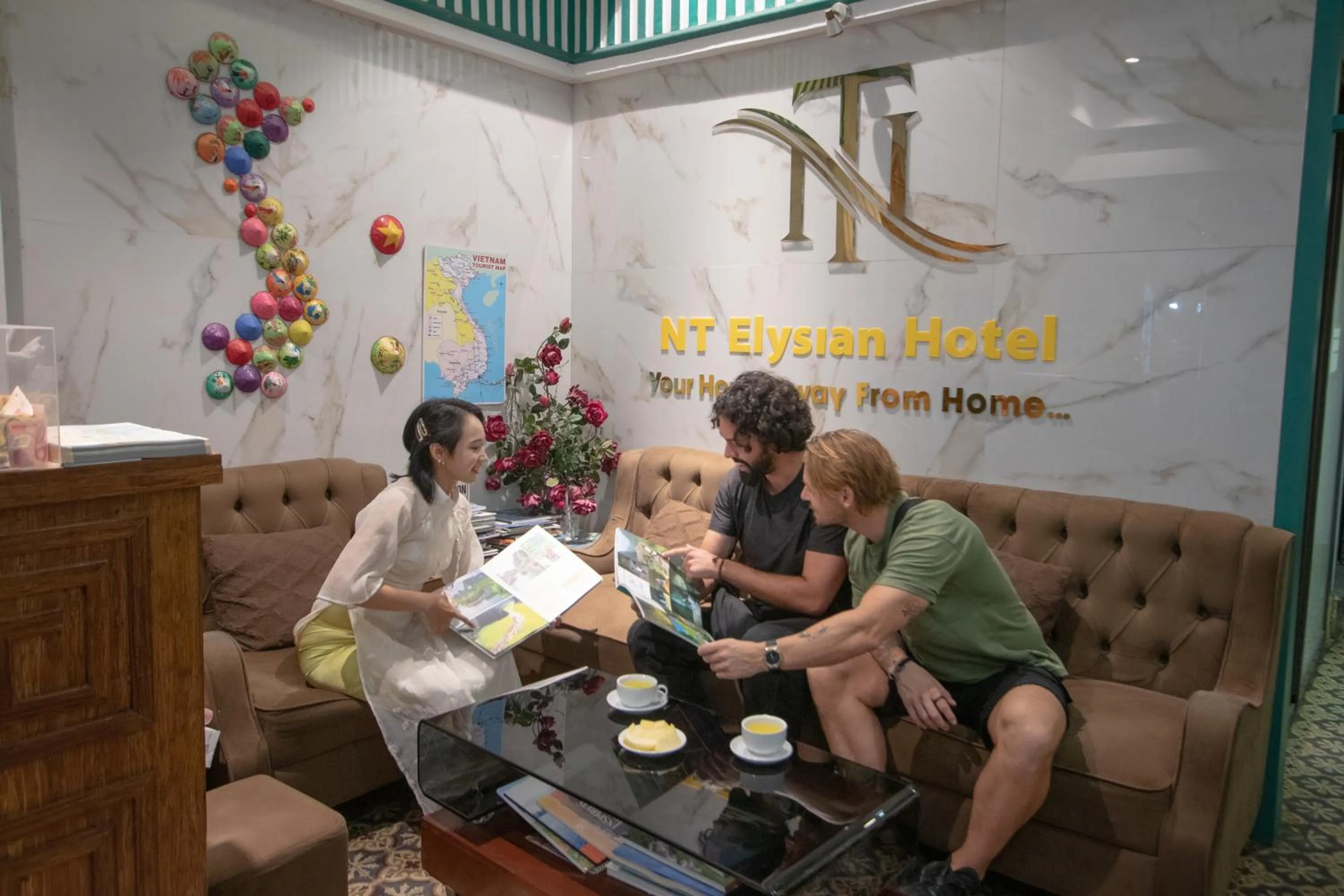 Lobby or reception in NT Elysian hotel