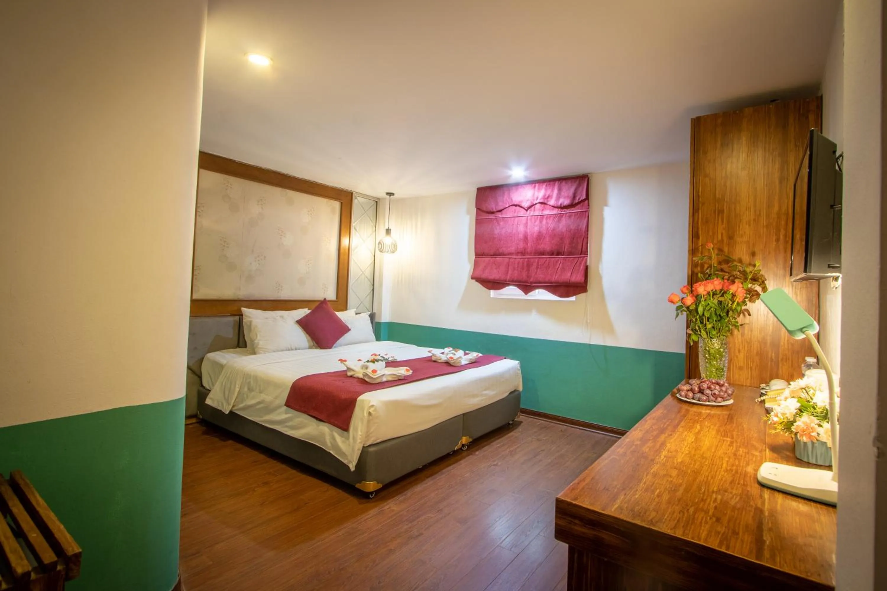 Photo of the whole room, Bed in NT Elysian hotel