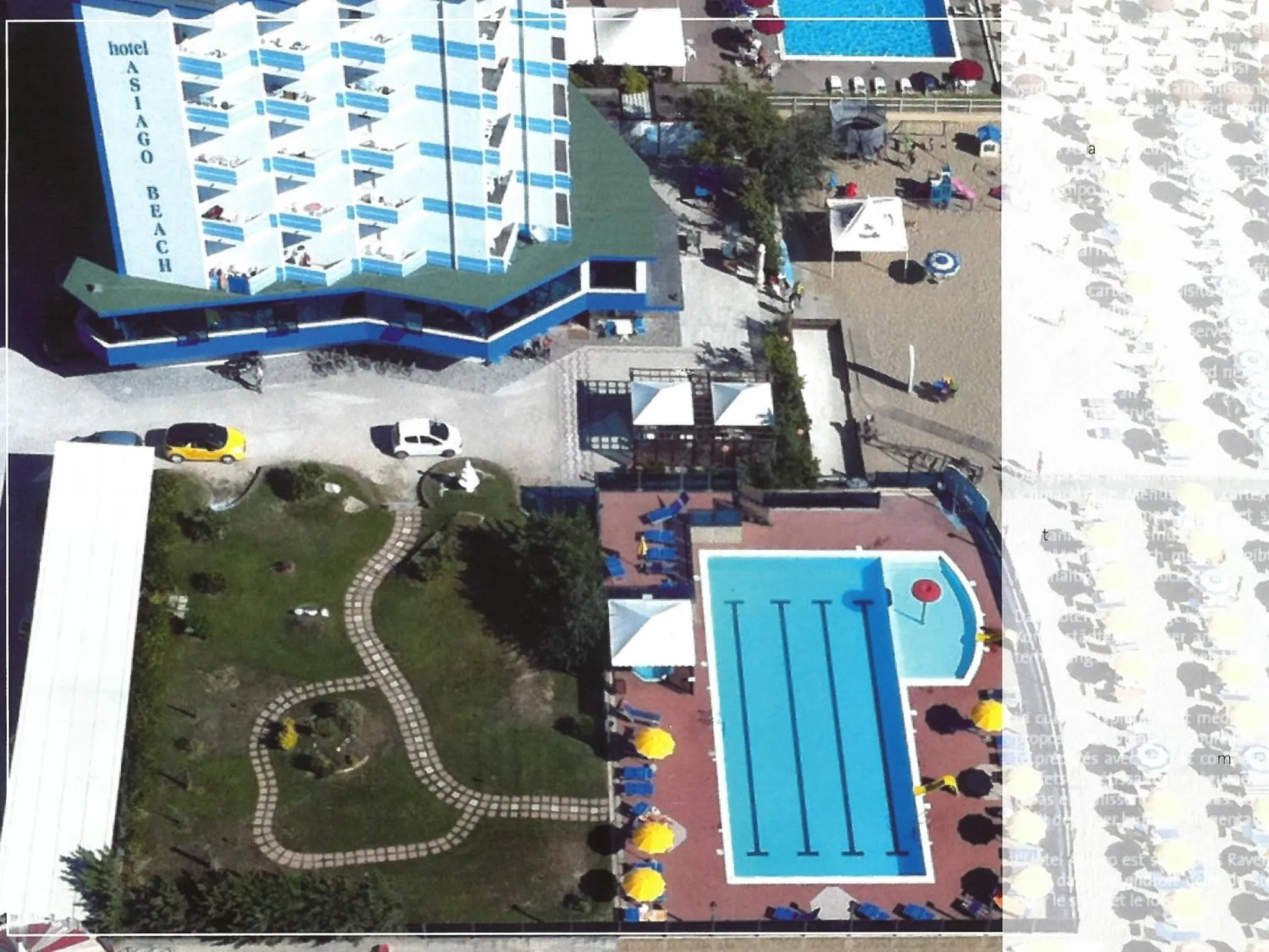 Bird's eye view in Hotel Asiago Beach