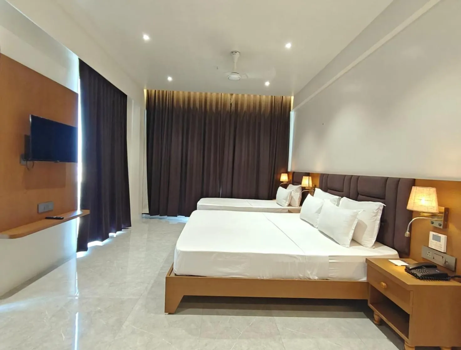 Bed in The S Crown Somnath