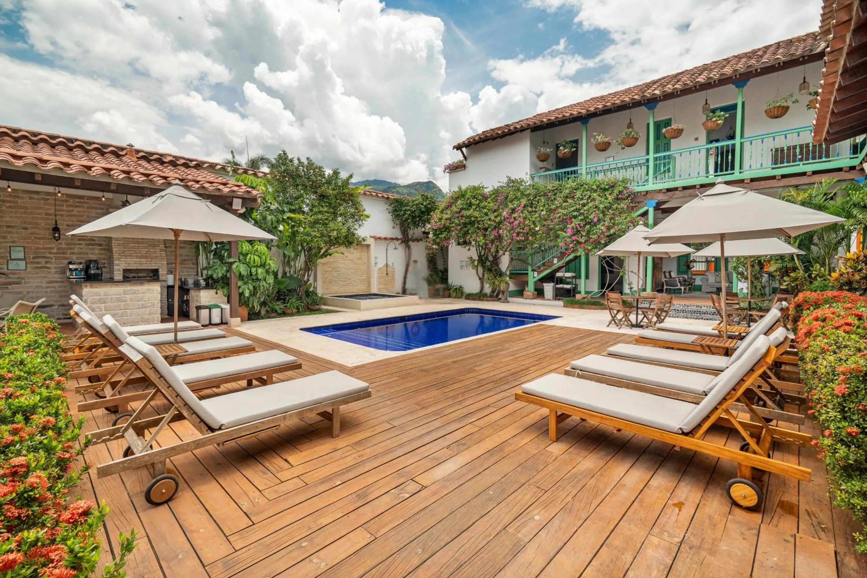 Patio in Casa Cedrela Hotel Boutique -Cauca Viejo- Mayores de 14 años