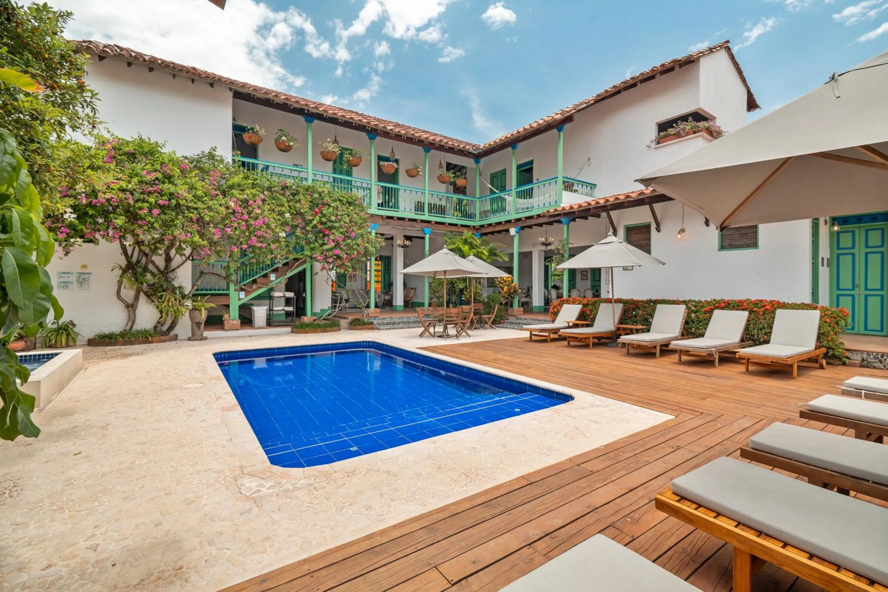 Patio in Casa Cedrela Hotel Boutique -Cauca Viejo- Mayores de 14 años