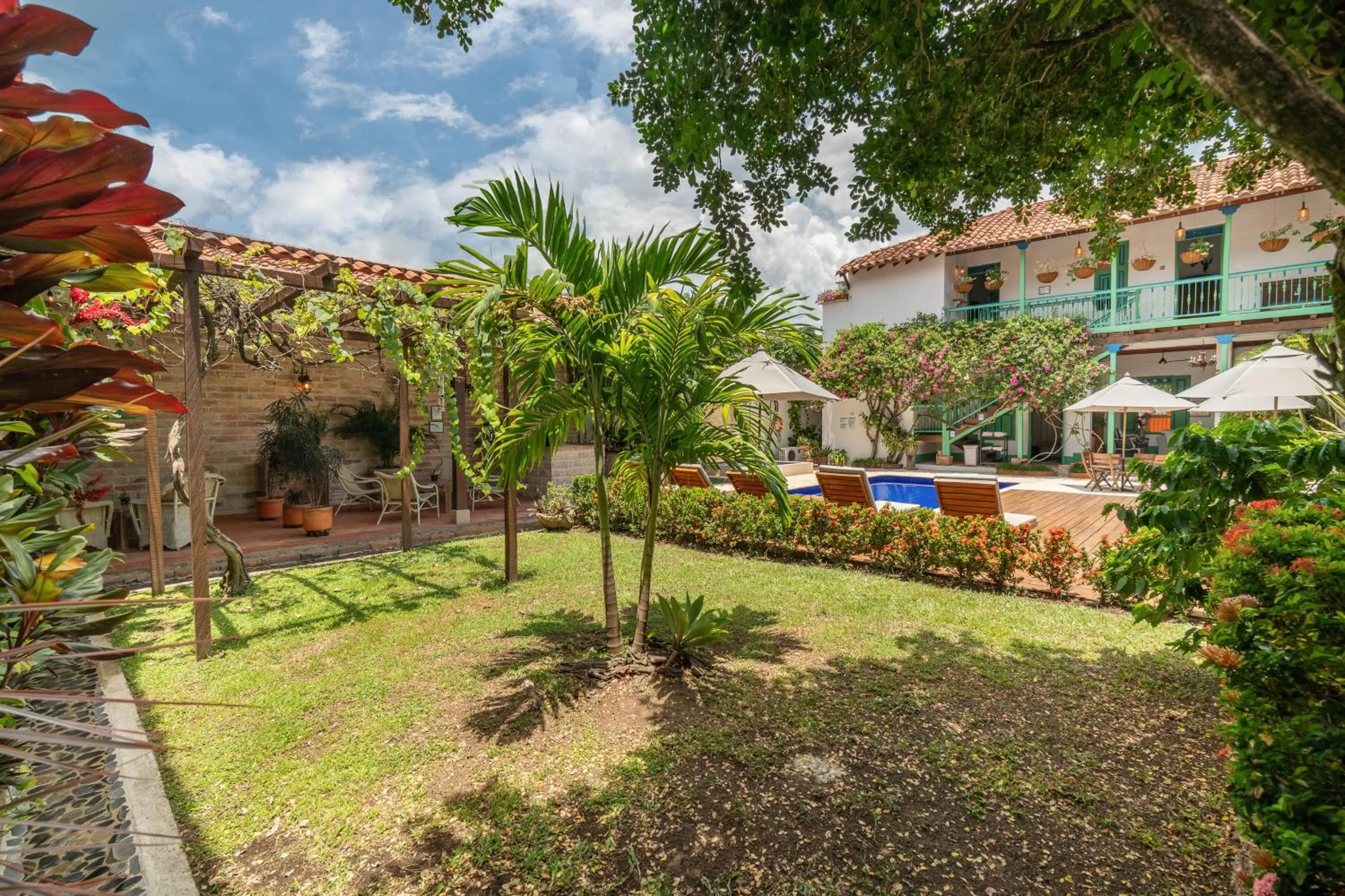 Garden in Casa Cedrela Hotel Boutique -Cauca Viejo- Mayores de 14 años