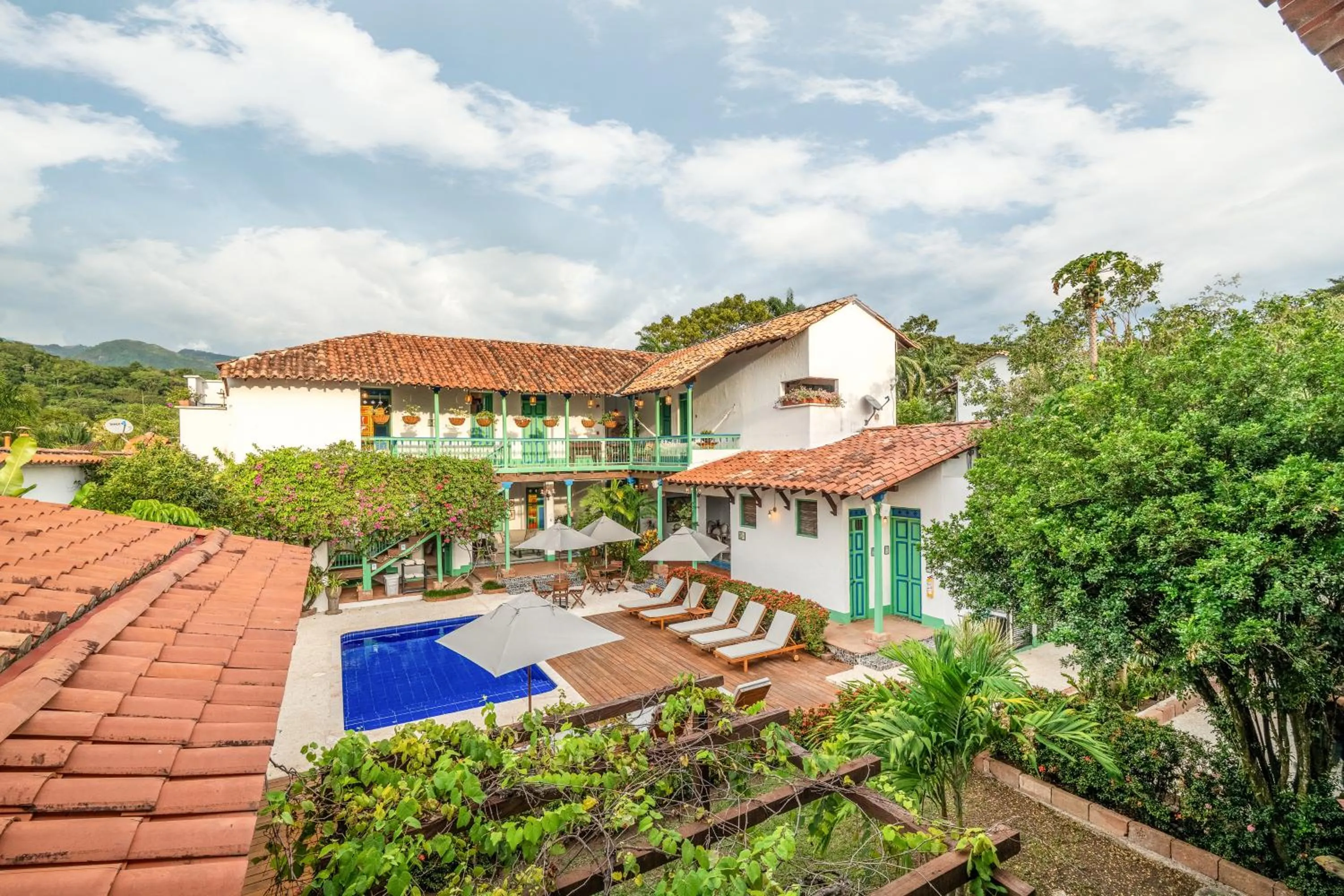 Garden view in Casa Cedrela Hotel Boutique -Cauca Viejo- Mayores de 14 años
