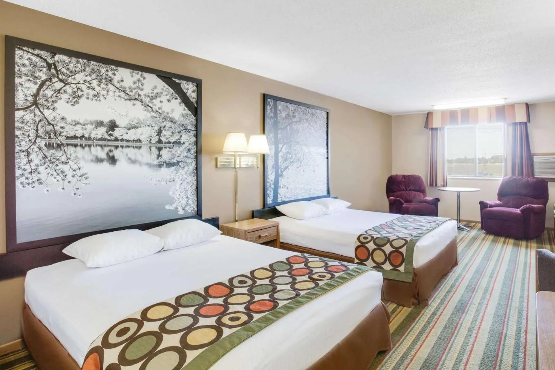 Bed in Super 8 by Wyndham Mitchell