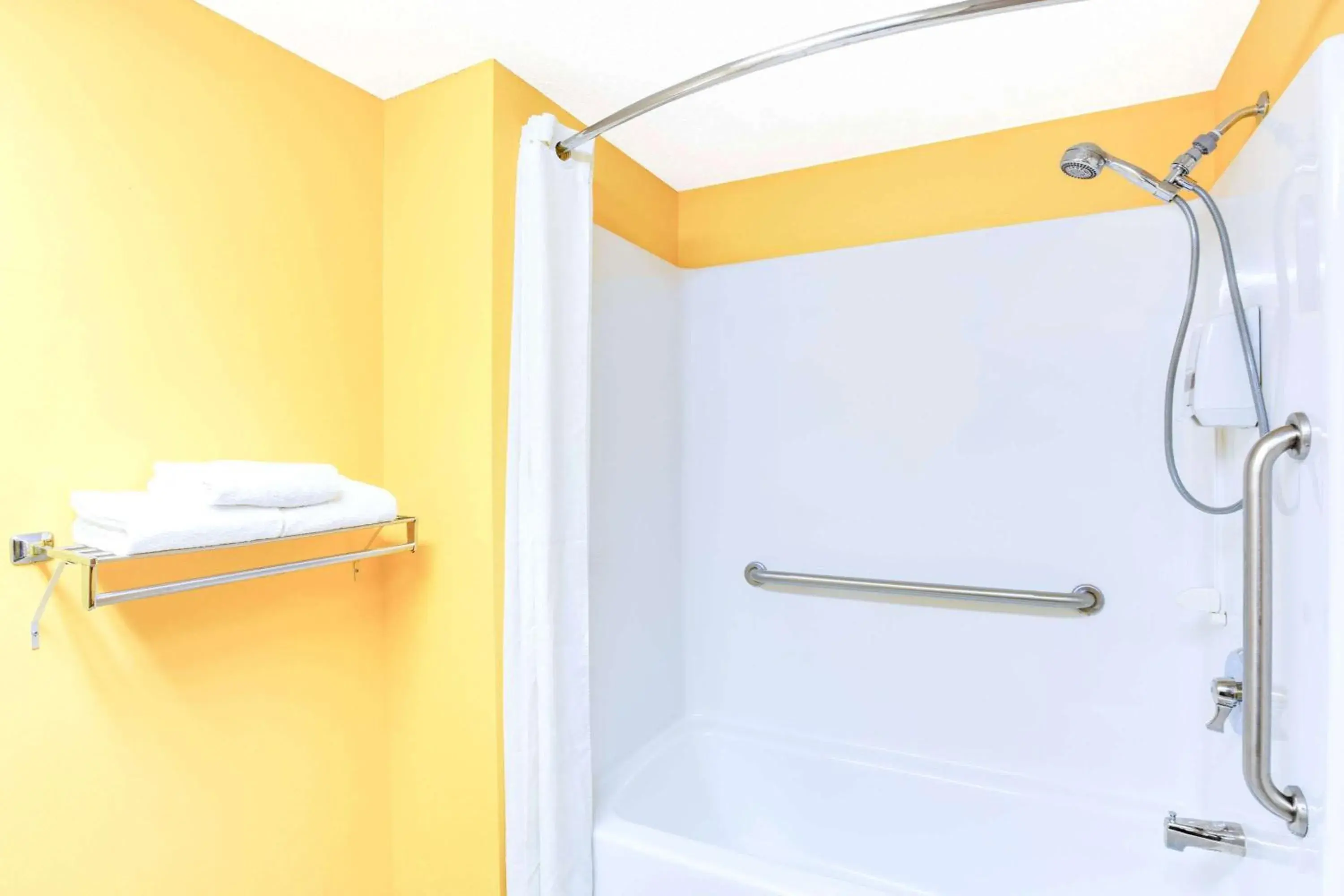 Bathroom in Super 8 by Wyndham Mitchell Bathroom in Super 8 by Wyndham Mitchell