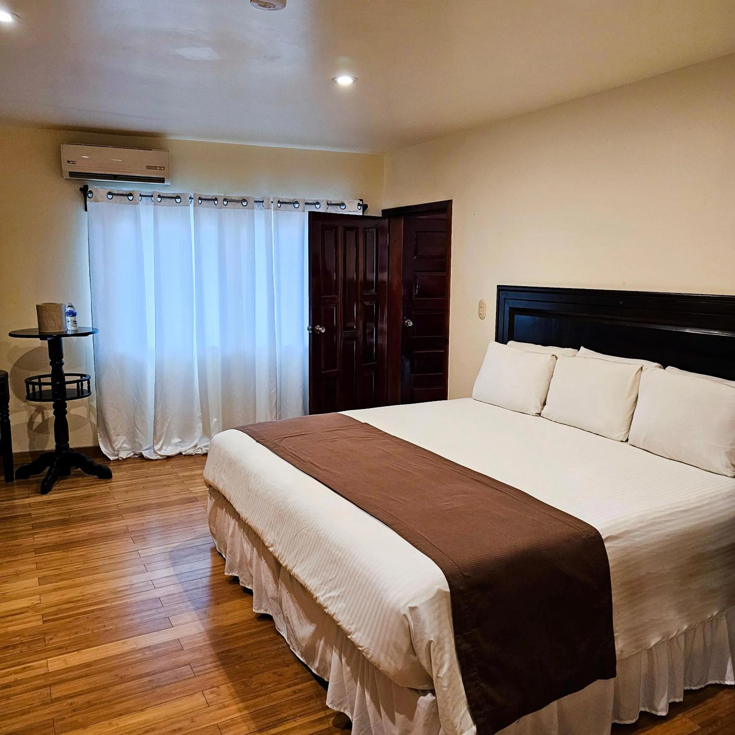 Bed in Hotel Partenon Beach