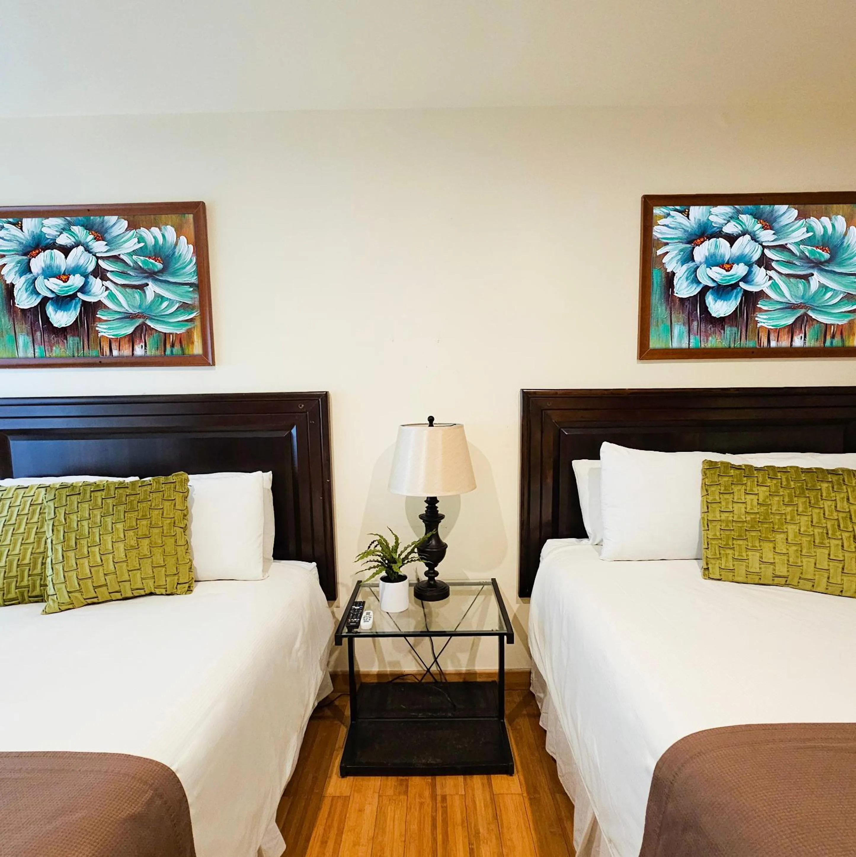 Bed in Hotel Partenon Beach