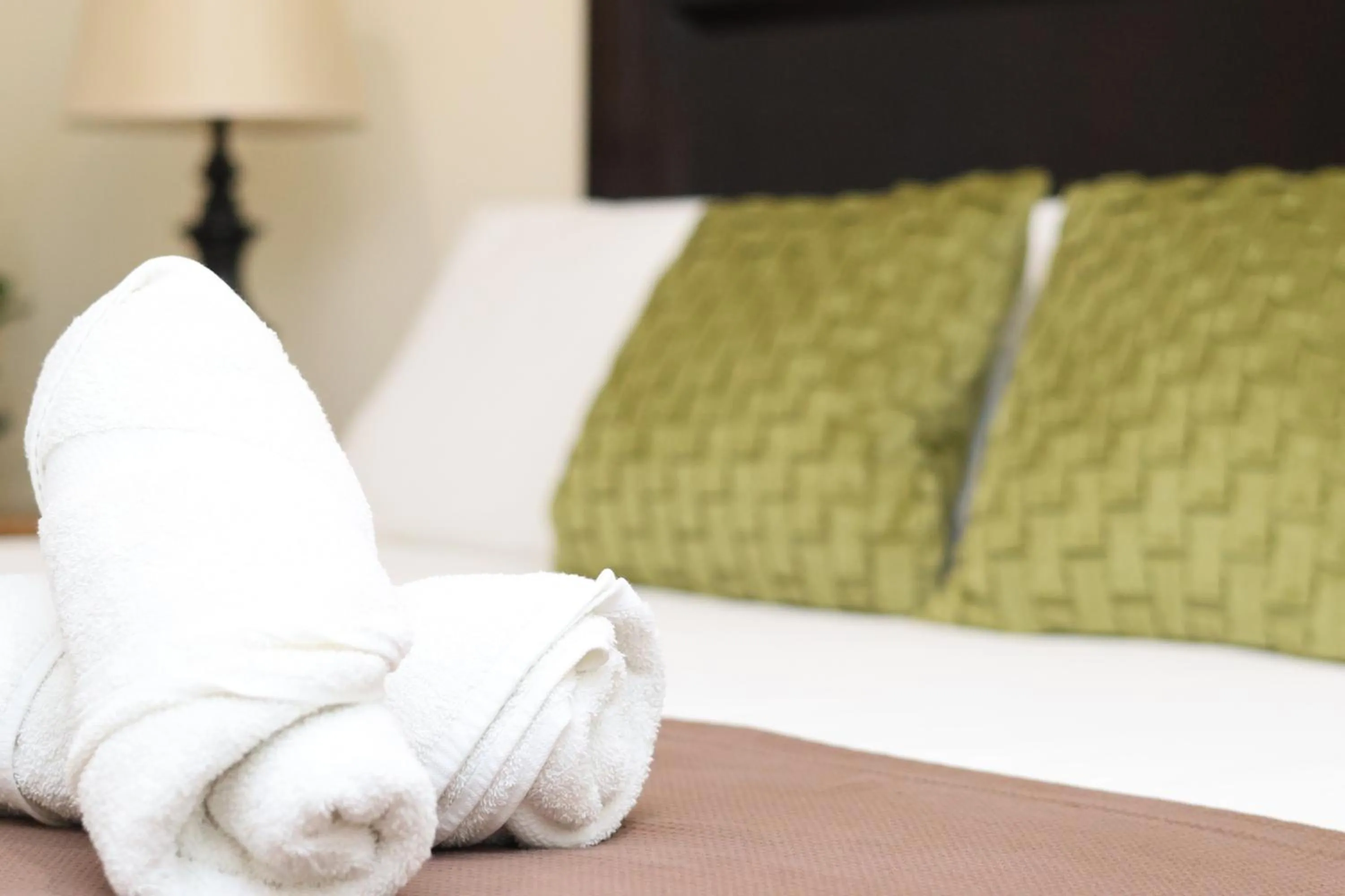 Bed in Hotel Partenon Beach