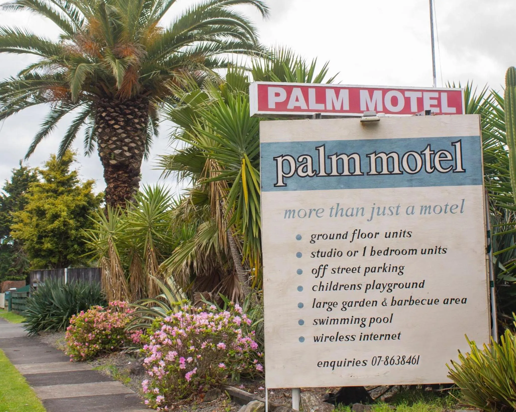 Facade/entrance in Palm Motel Waihi