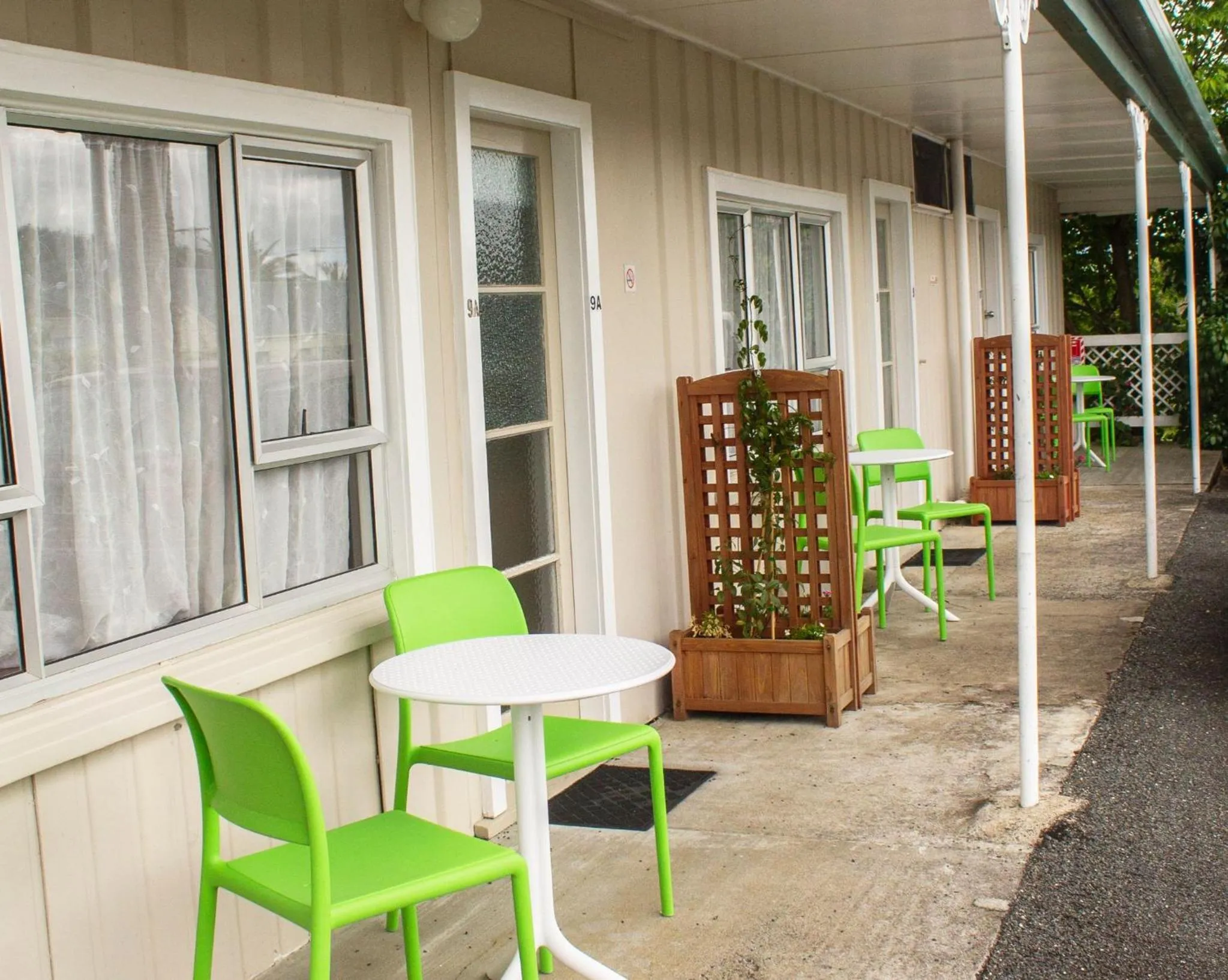 Patio in Palm Motel Waihi