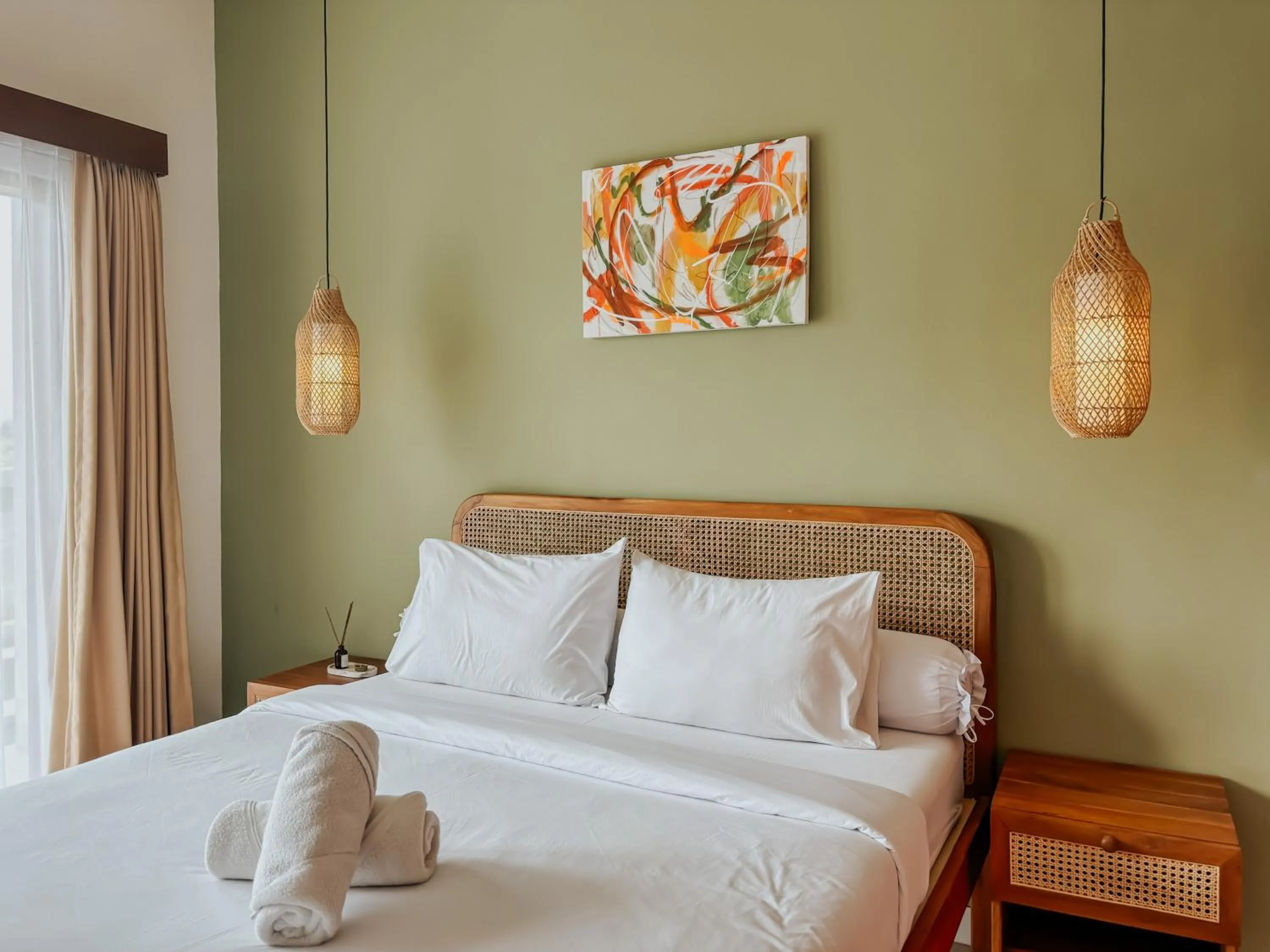 Bedroom, Bed in Kerti Suite