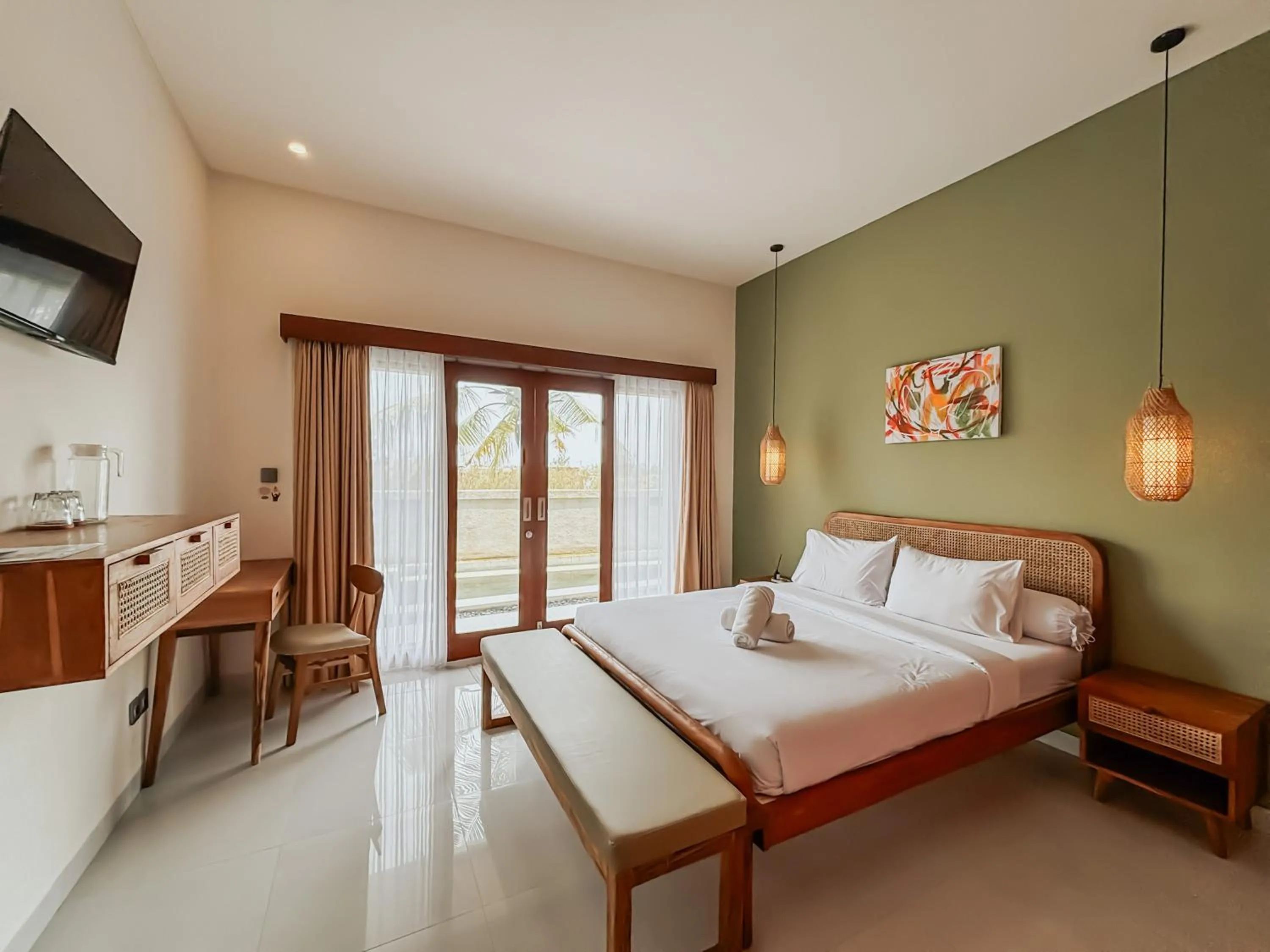 Bedroom, Bed in Kerti Suite