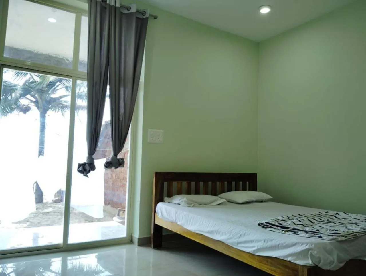 Bedroom, Bed in Oceanic Stay And Restaurant Gokarna