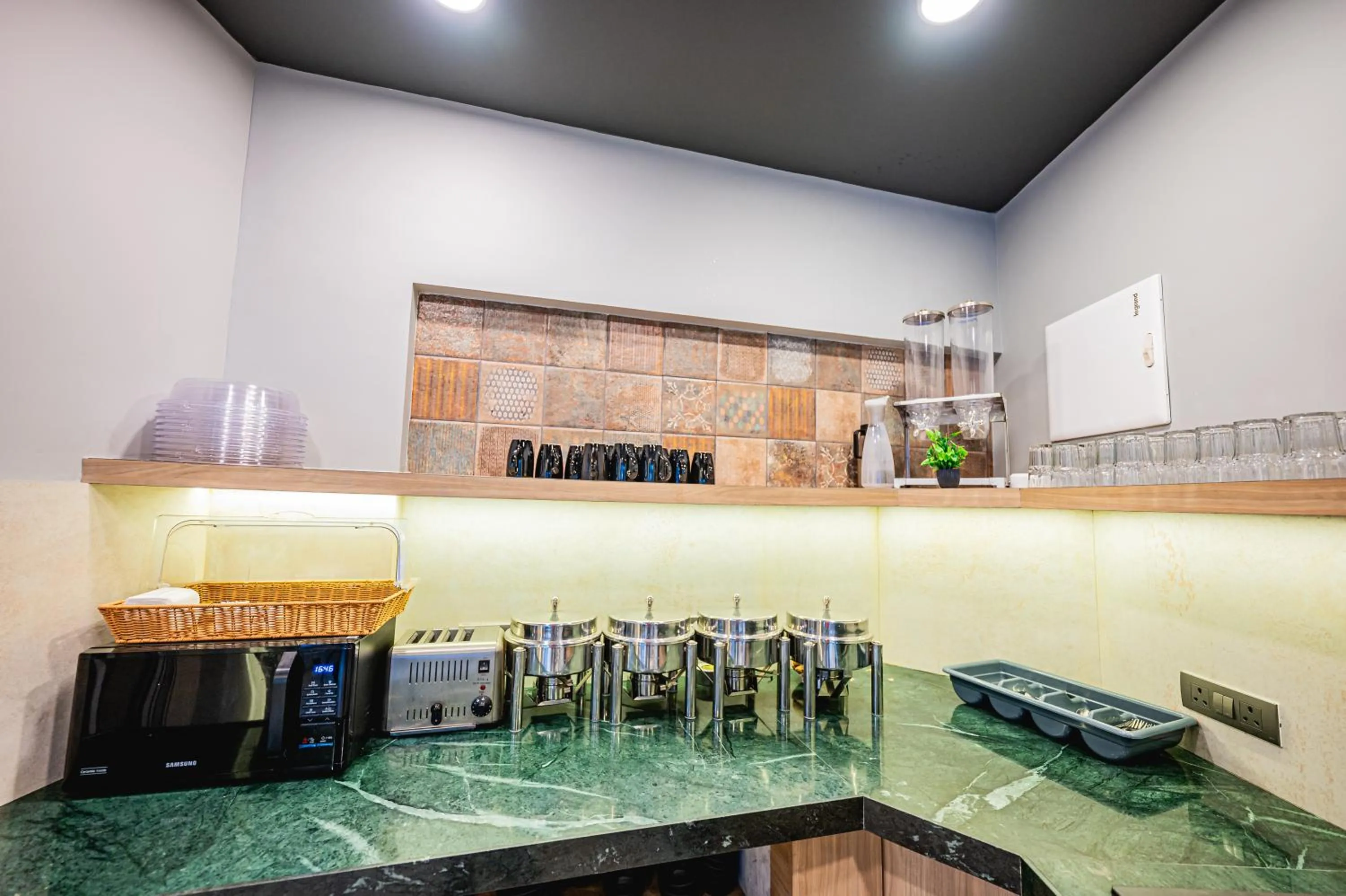 Kitchen or kitchenette in Indie Stays Studios, Chembur