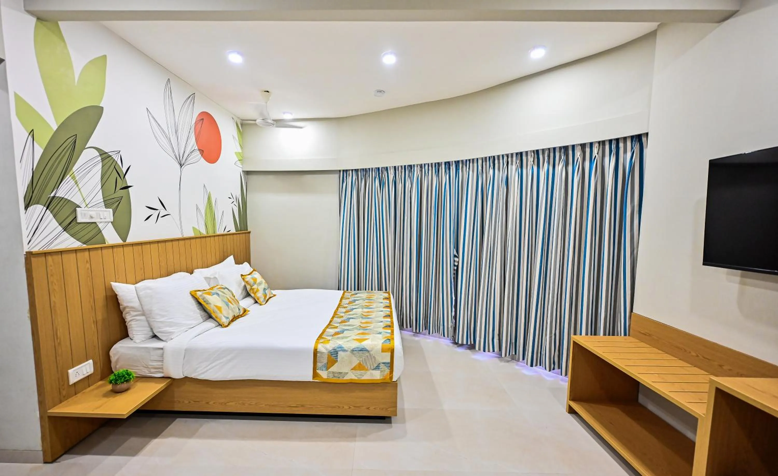 Bed in Indie Stays Studios, Chembur