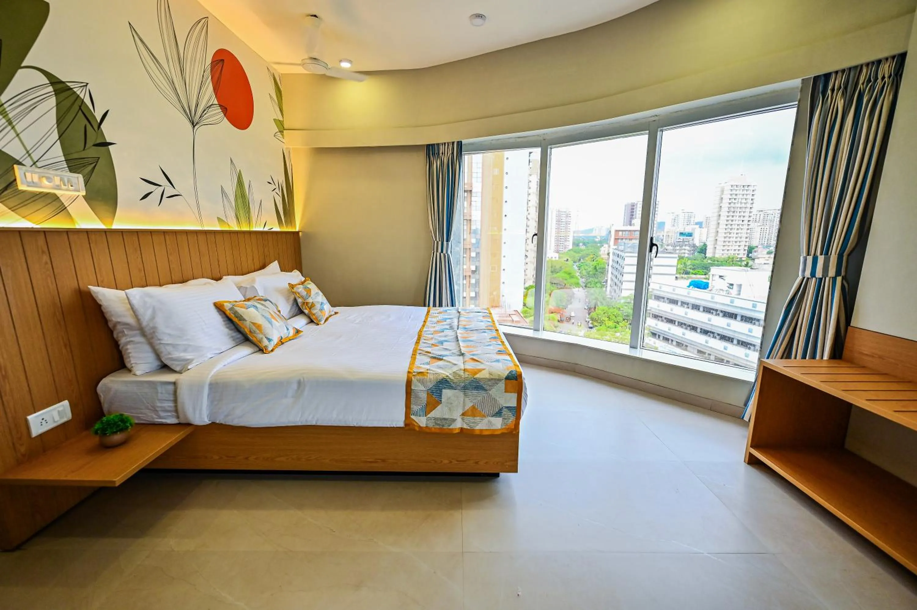 Bed in Indie Stays Studios, Chembur