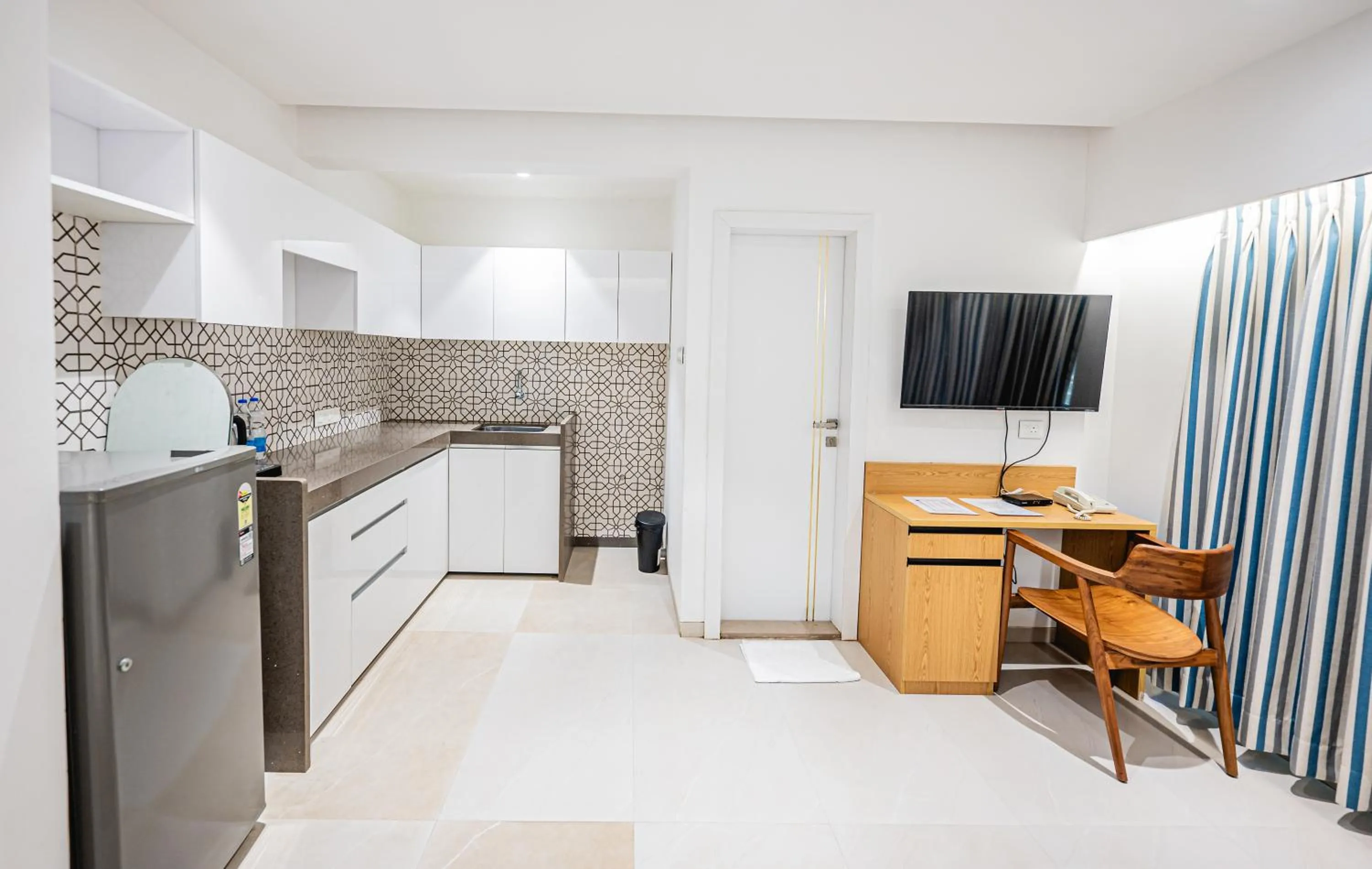 Kitchen or kitchenette in Indie Stays Studios, Chembur