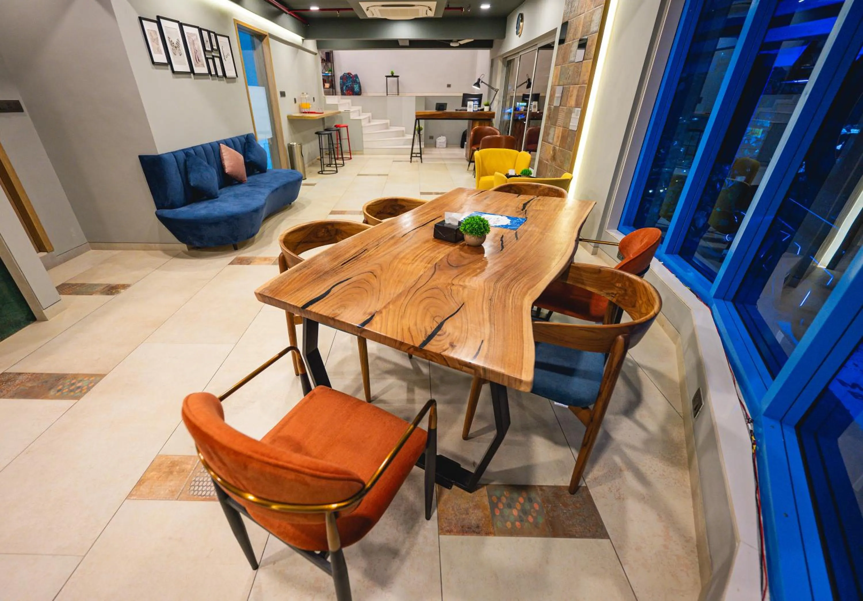 Seating area in Indie Stays Studios, Chembur