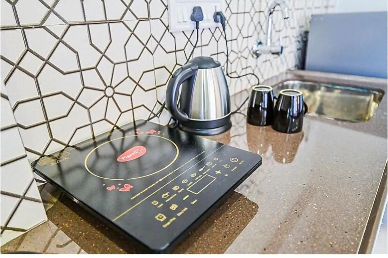 Kitchen or kitchenette in Indie Stays Studios, Chembur