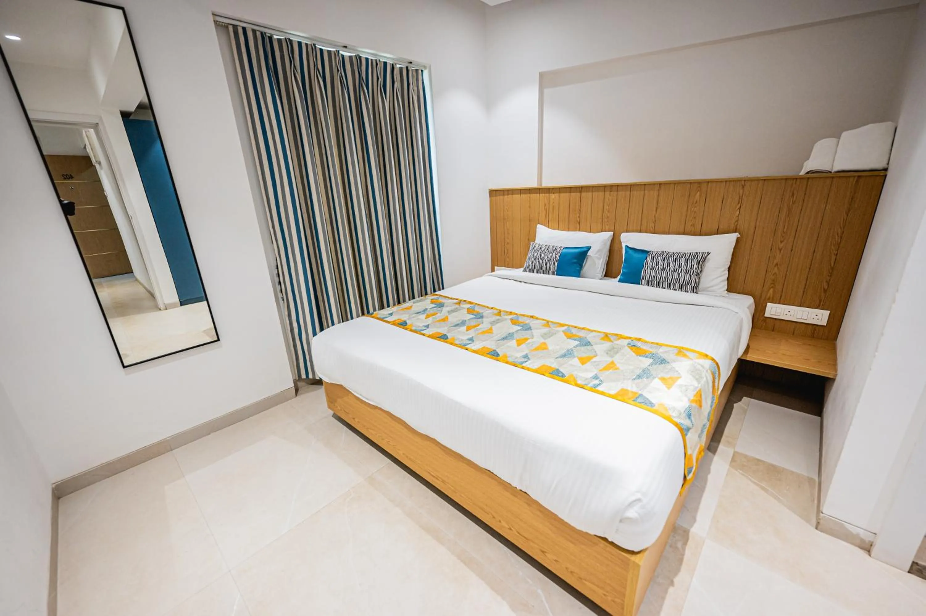 Bedroom, Bed in Indie Stays Studios, Chembur