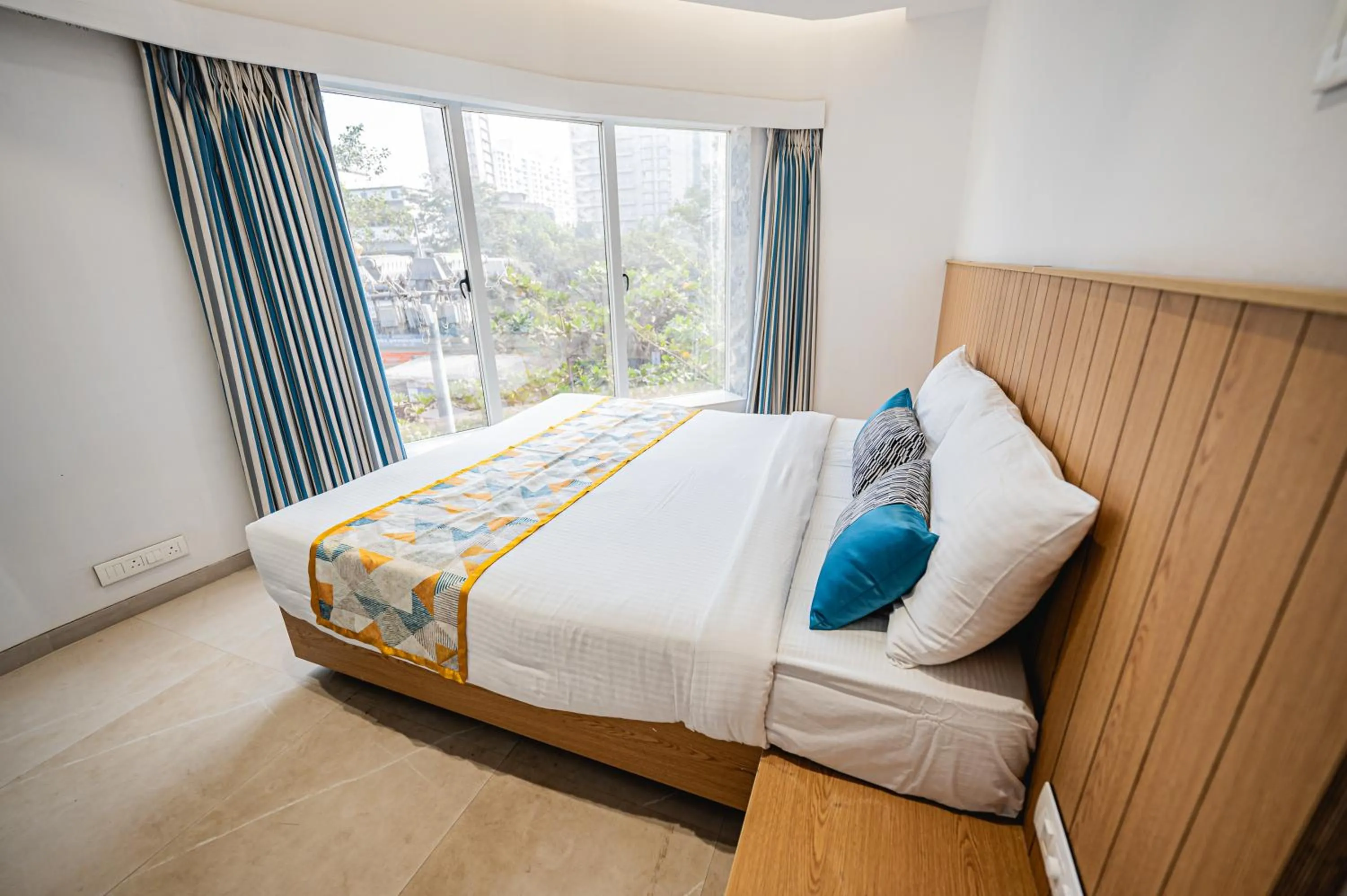 Bedroom, Bed in Indie Stays Studios, Chembur