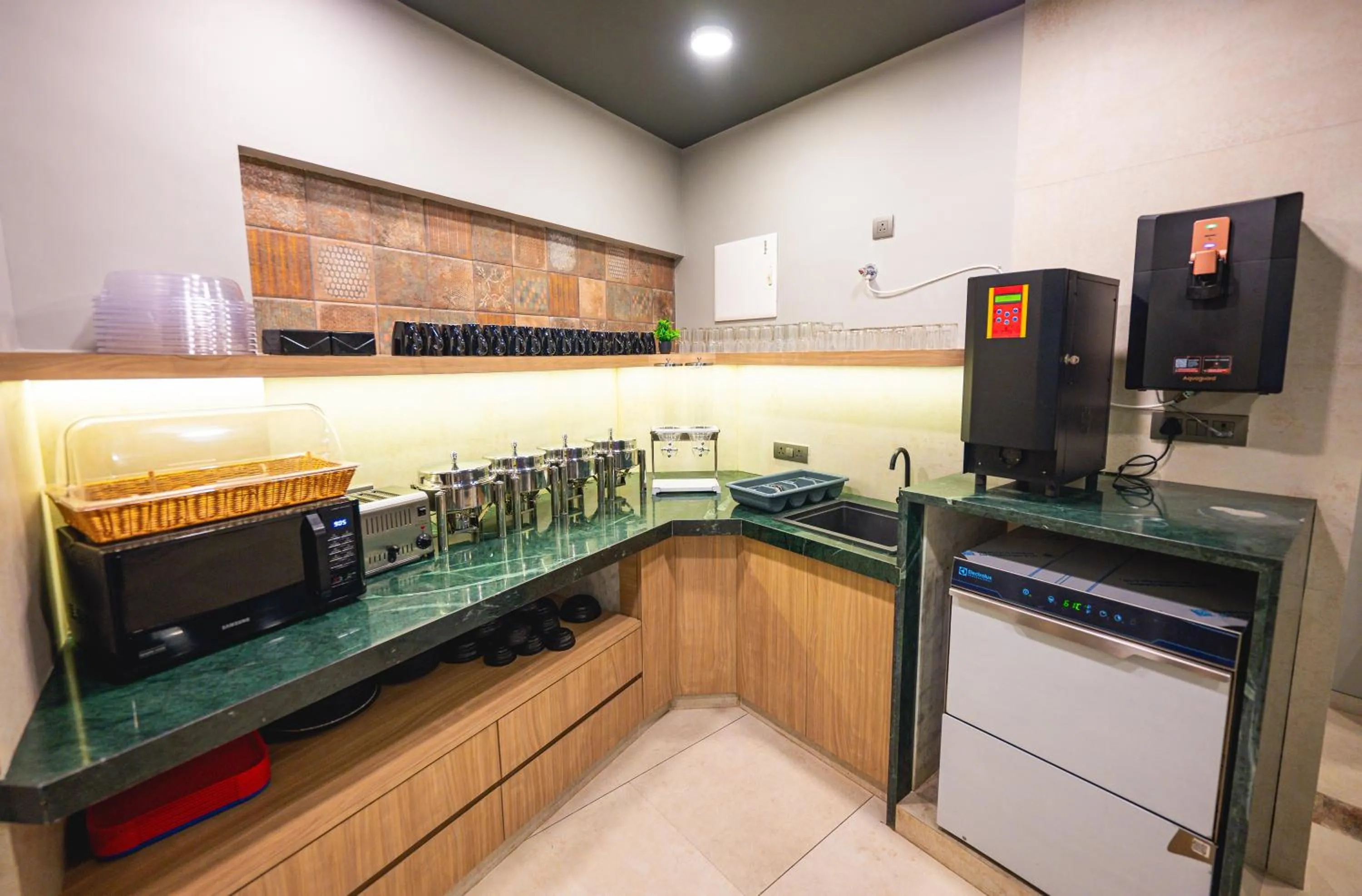 Kitchen or kitchenette in Indie Stays Studios, Chembur