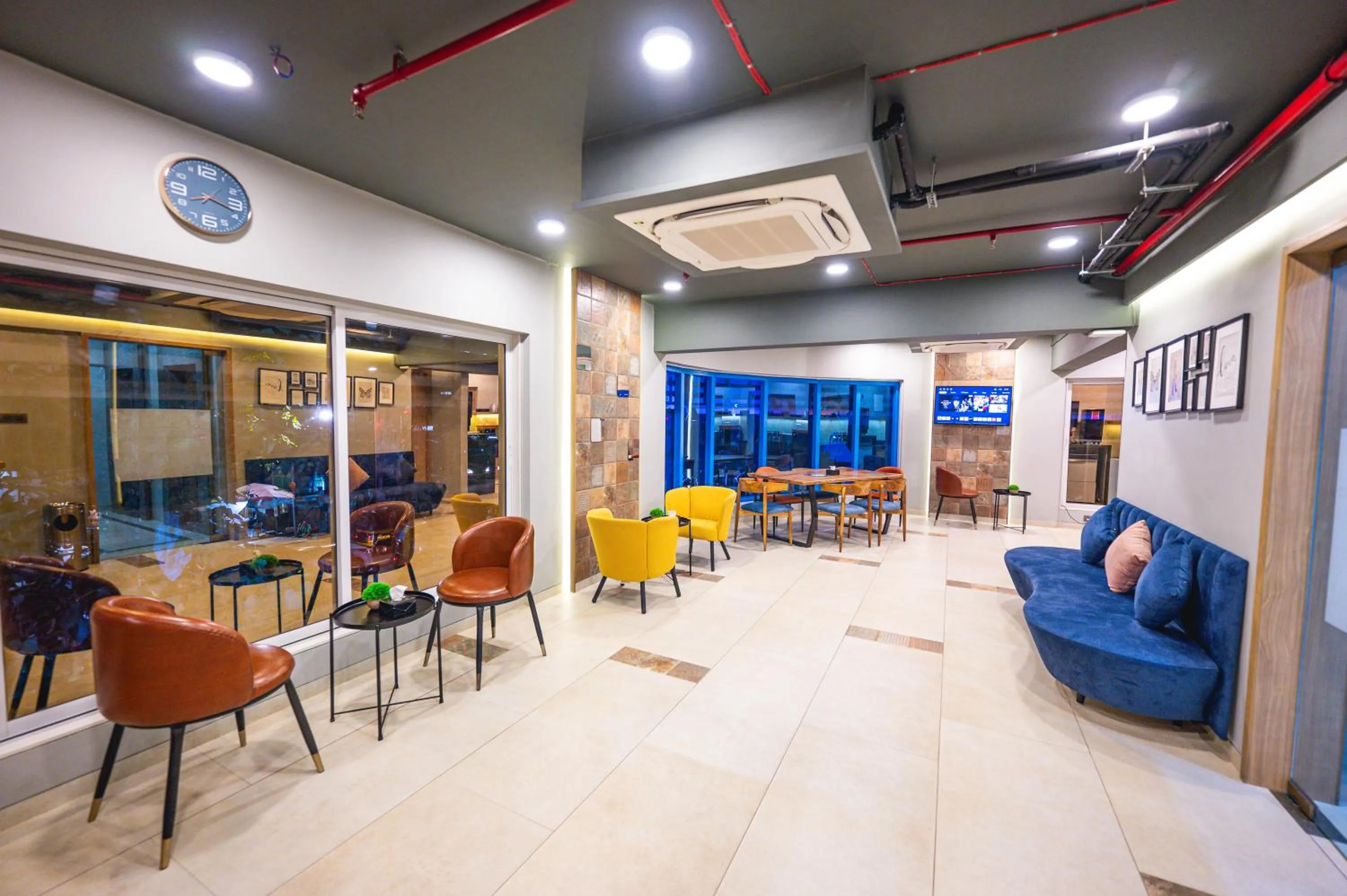 Seating area in Indie Stays Studios, Chembur