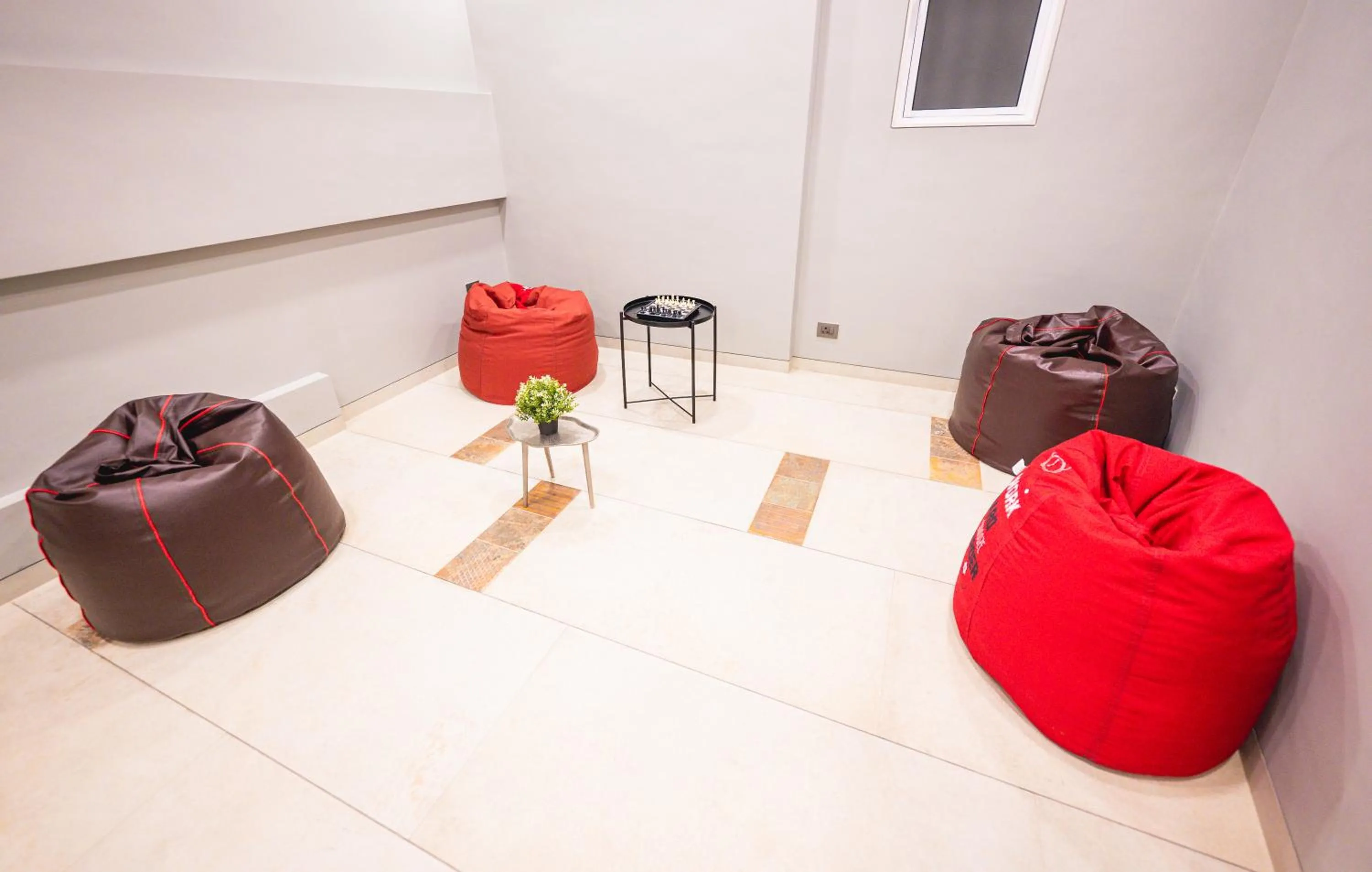 Seating area in Indie Stays Studios, Chembur