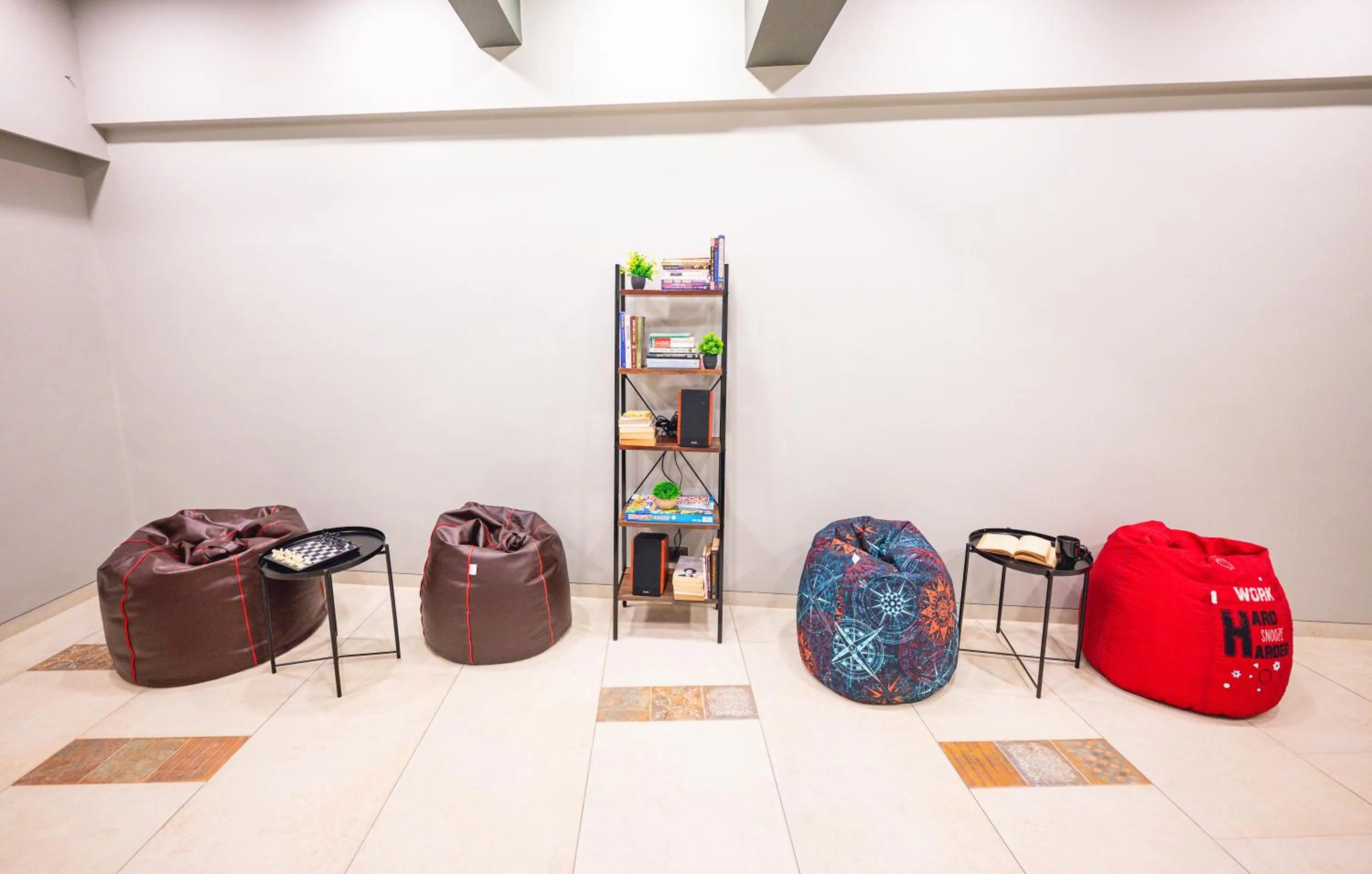 Seating area in Indie Stays Studios, Chembur