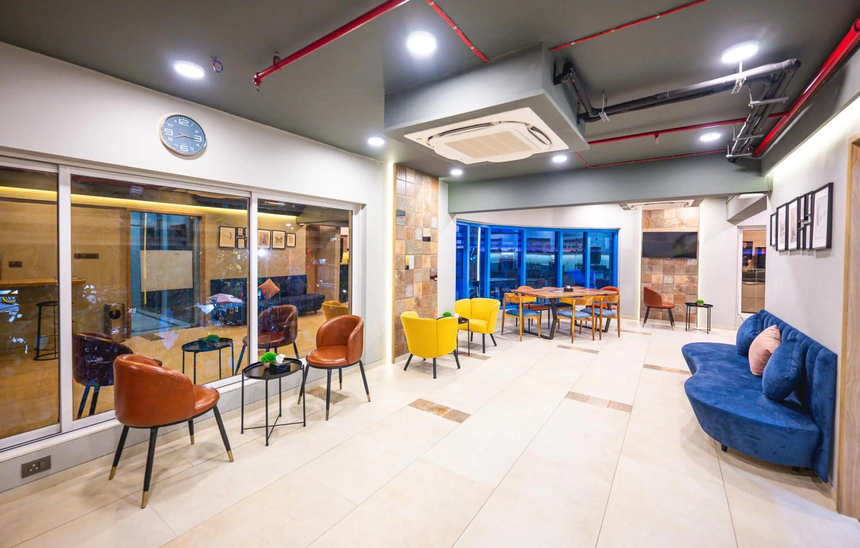 Seating area in Indie Stays Studios, Chembur