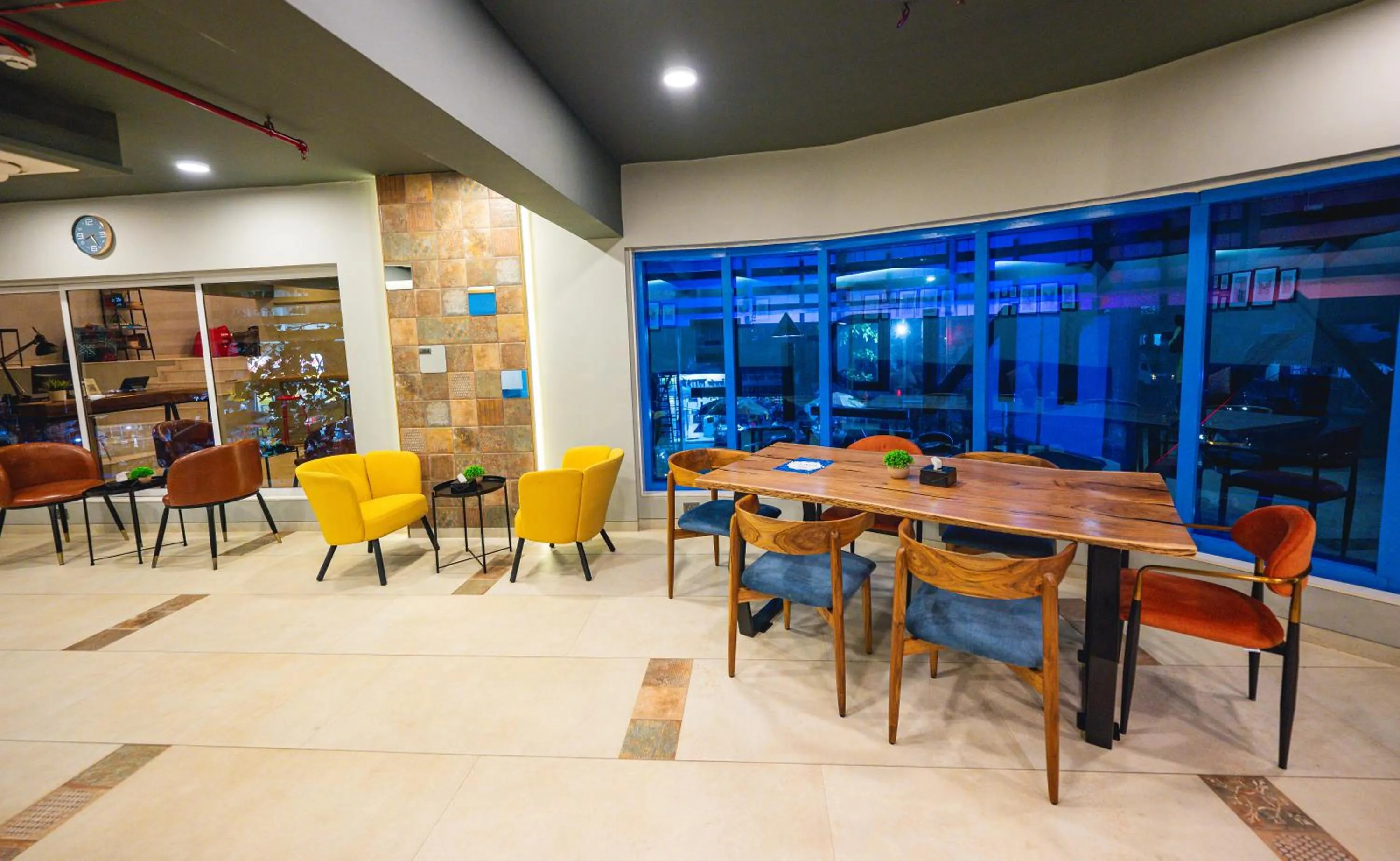 Seating area in Indie Stays Studios, Chembur