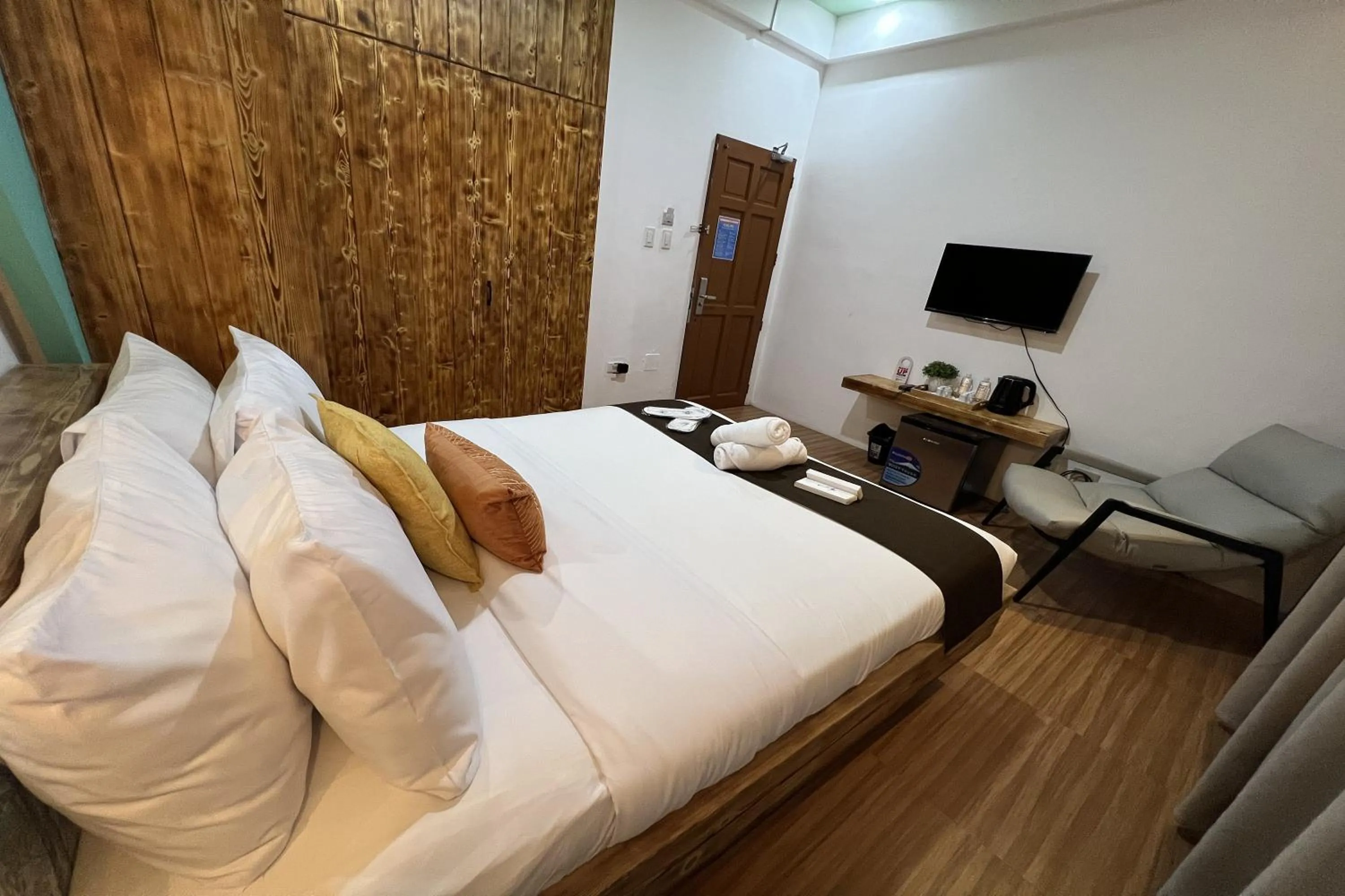 Bed in Funtasea Hotel and Beach Resort