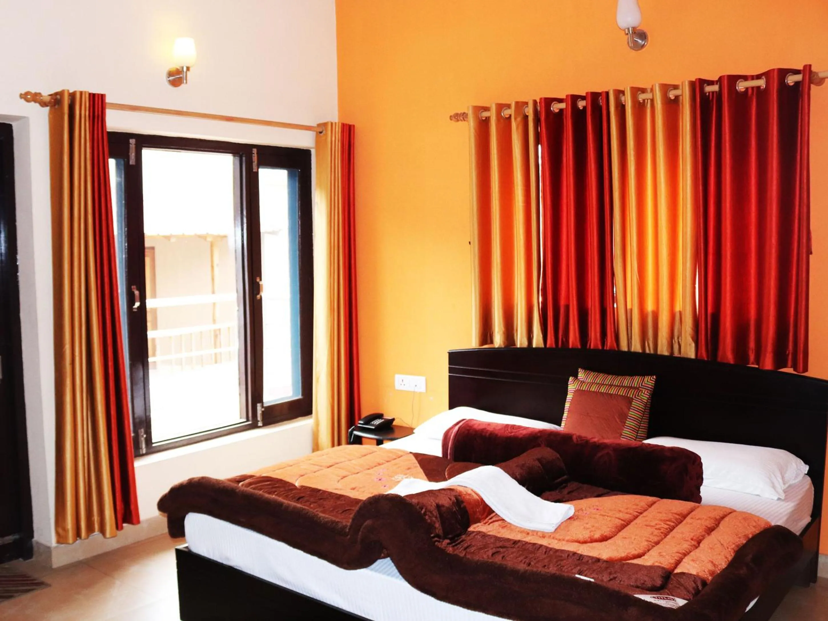 Bed in Shivalik River Retreat