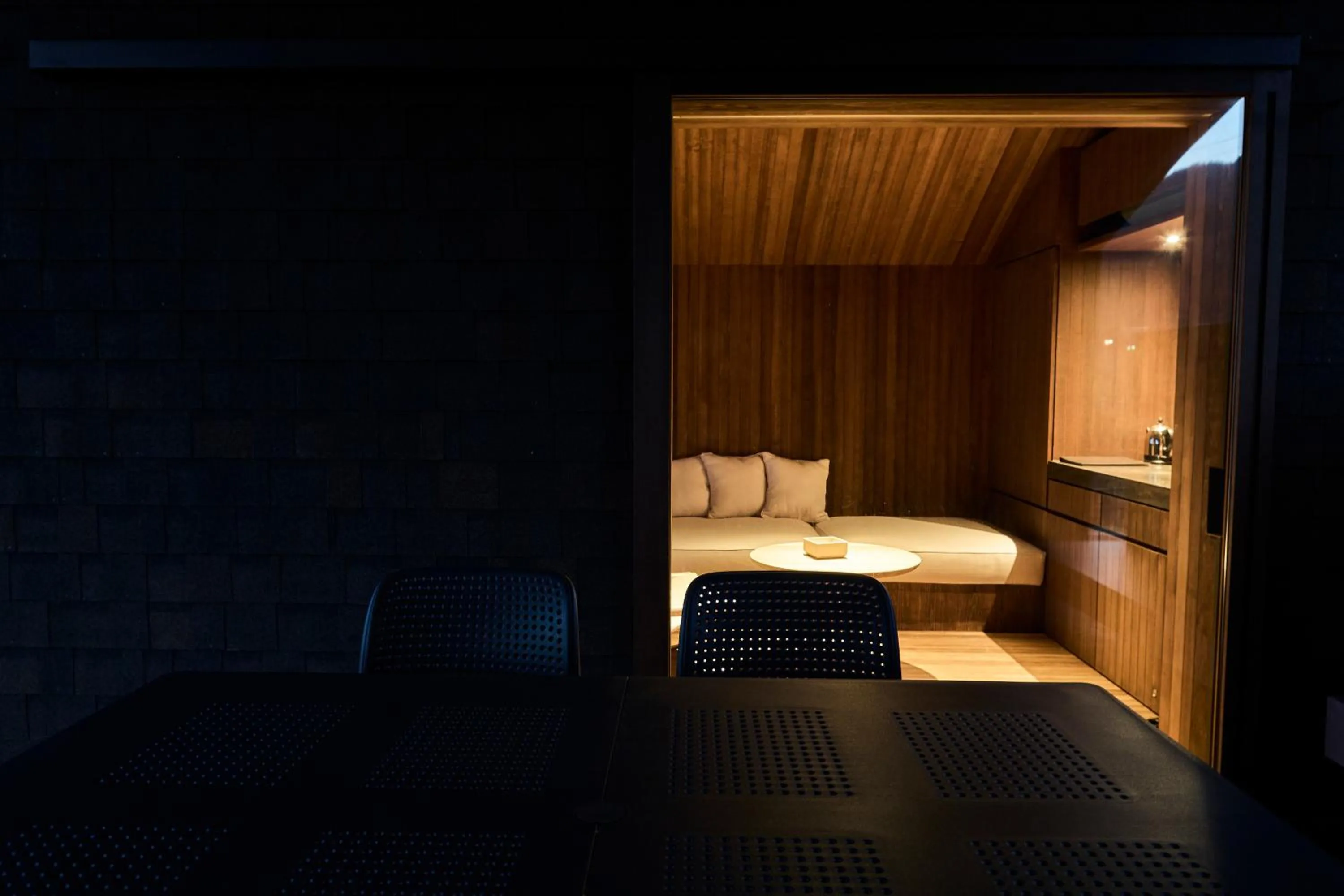 Photo of the whole room, Bed in Snow Peak YAKEI SUITE ABURAYAMA FUKUOKA