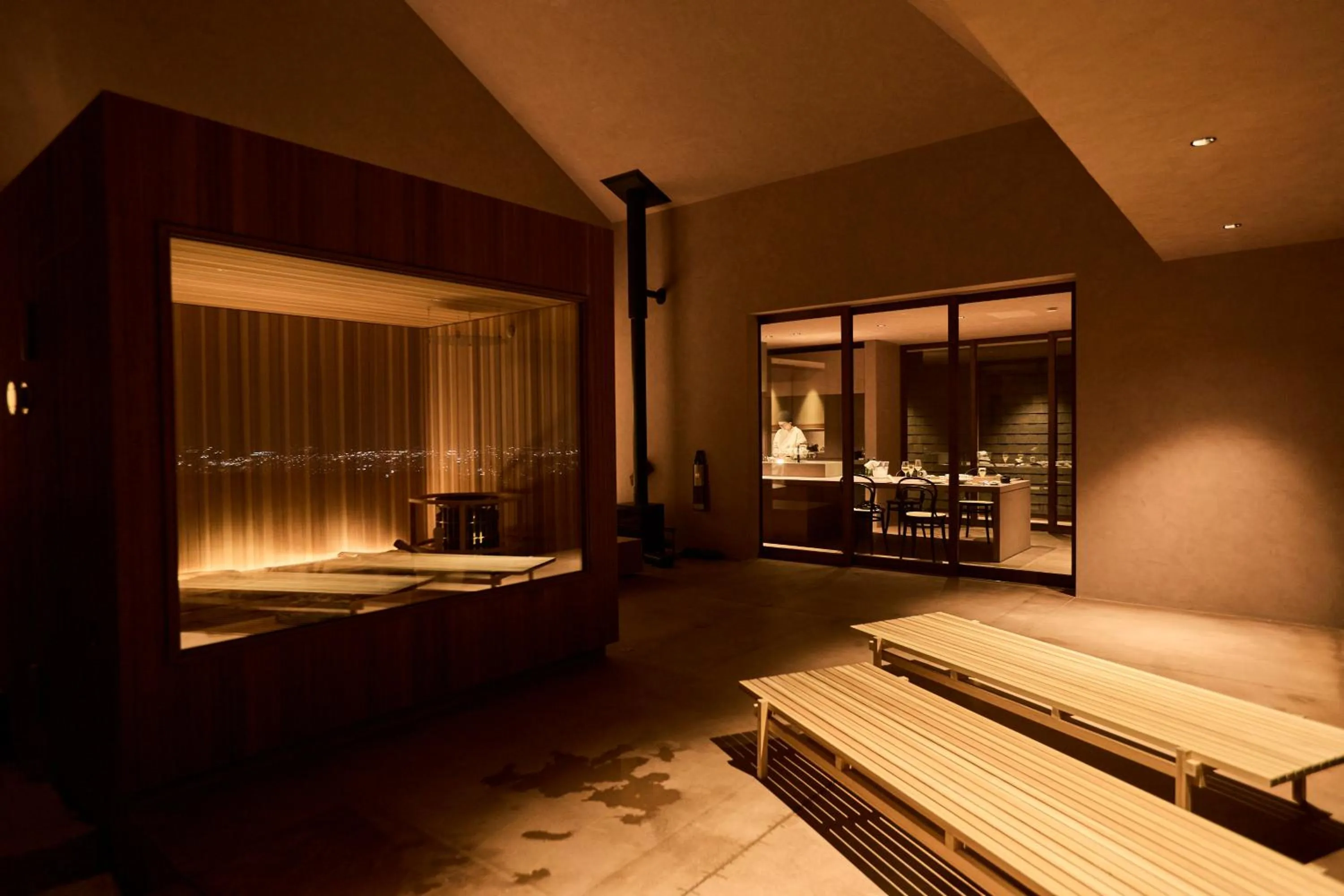 Sauna in Snow Peak YAKEI SUITE ABURAYAMA FUKUOKA