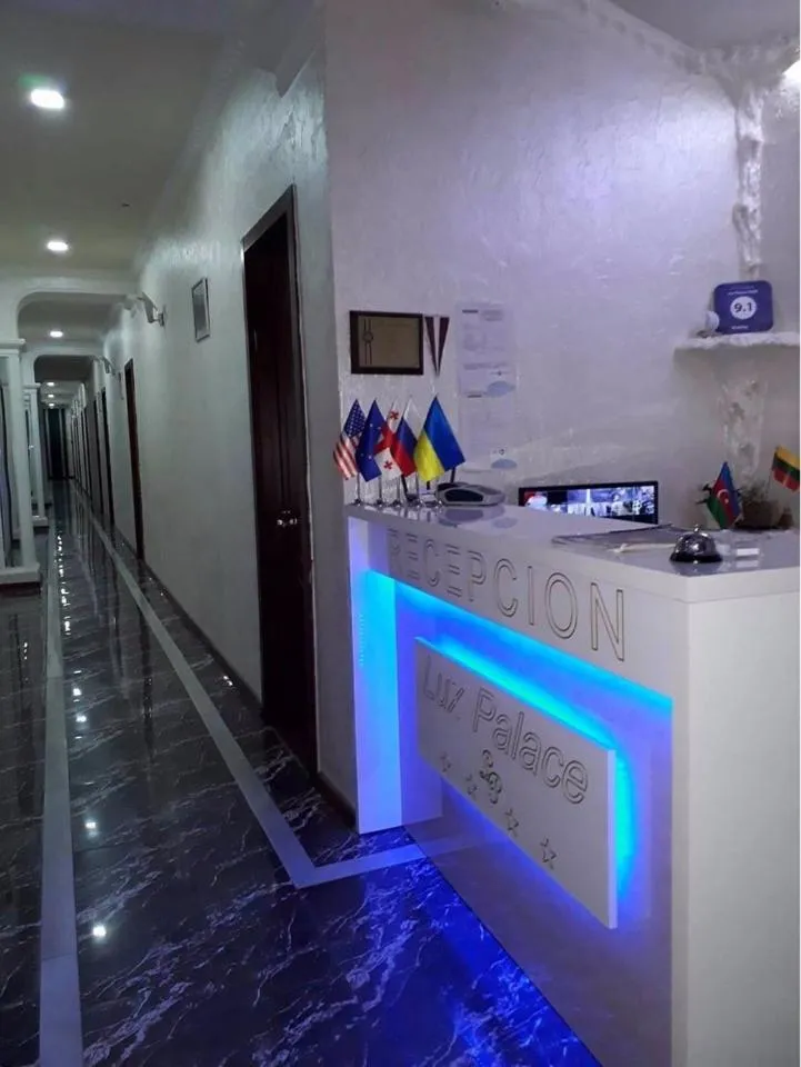 Kitchen or kitchenette in Lux Palace Hotel