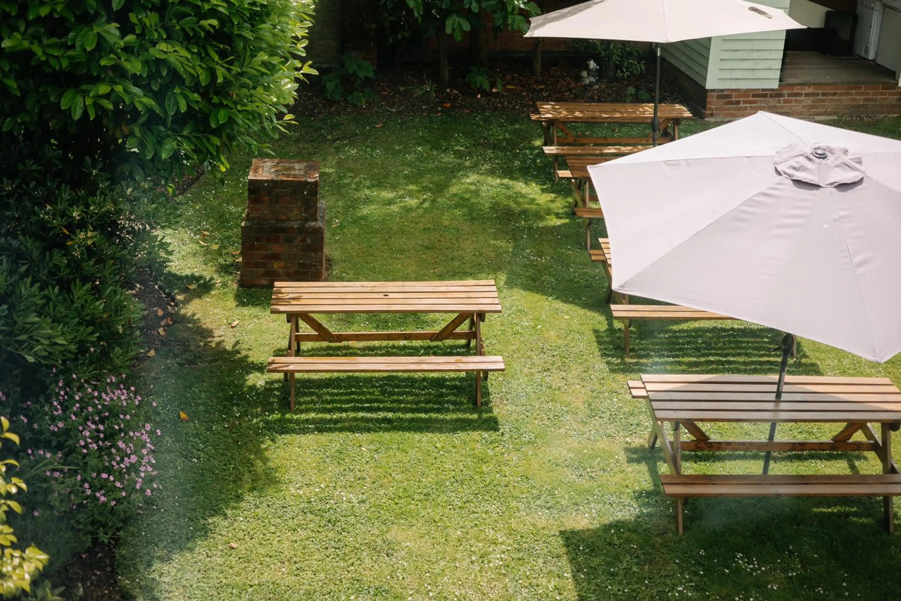 Garden view in Hewitt's Restaurant & Rooms