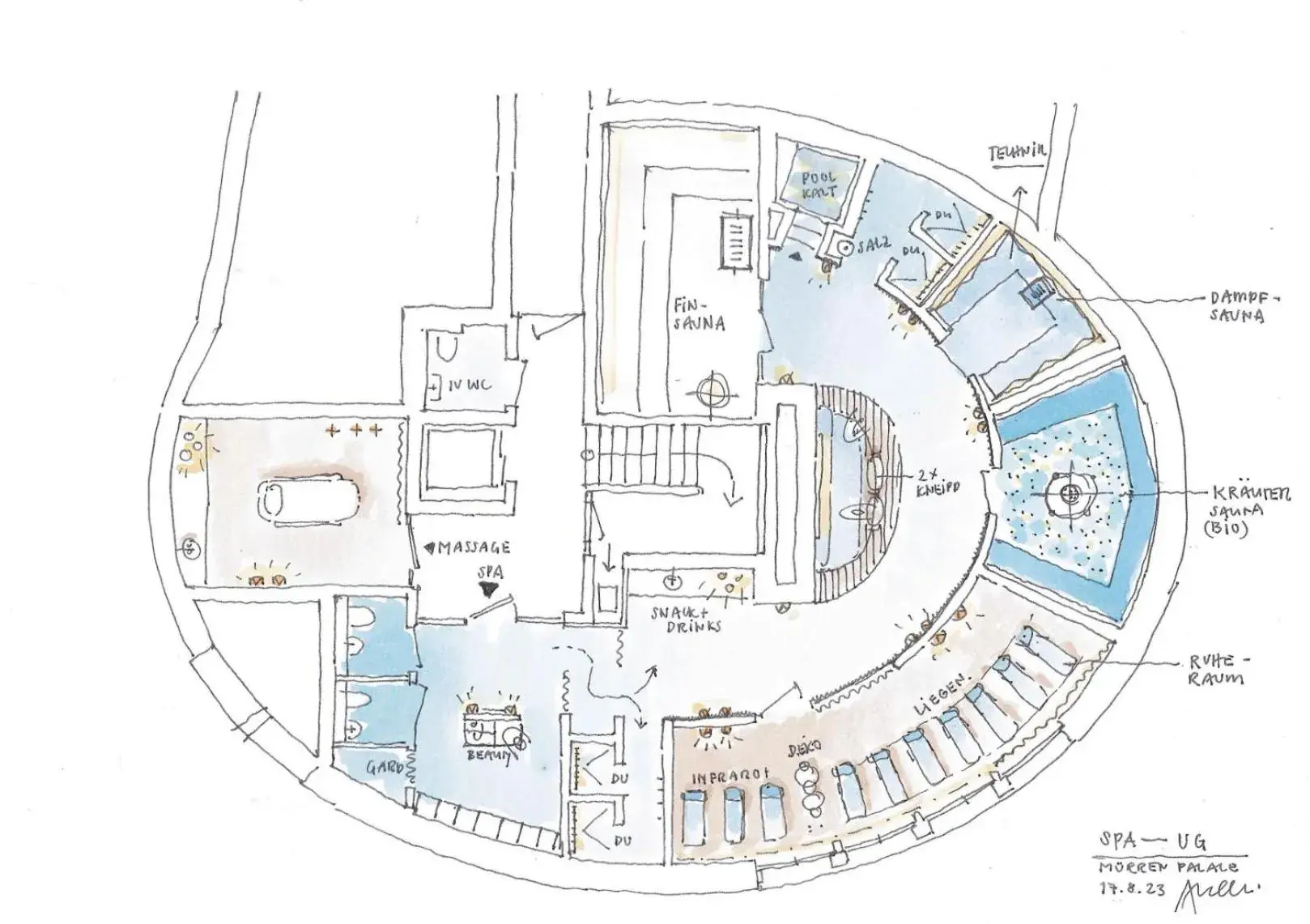 Spa and wellness centre/facilities in Hotel Mürren Palace Spa and wellness centre/facilities in Hotel Mürren Palace